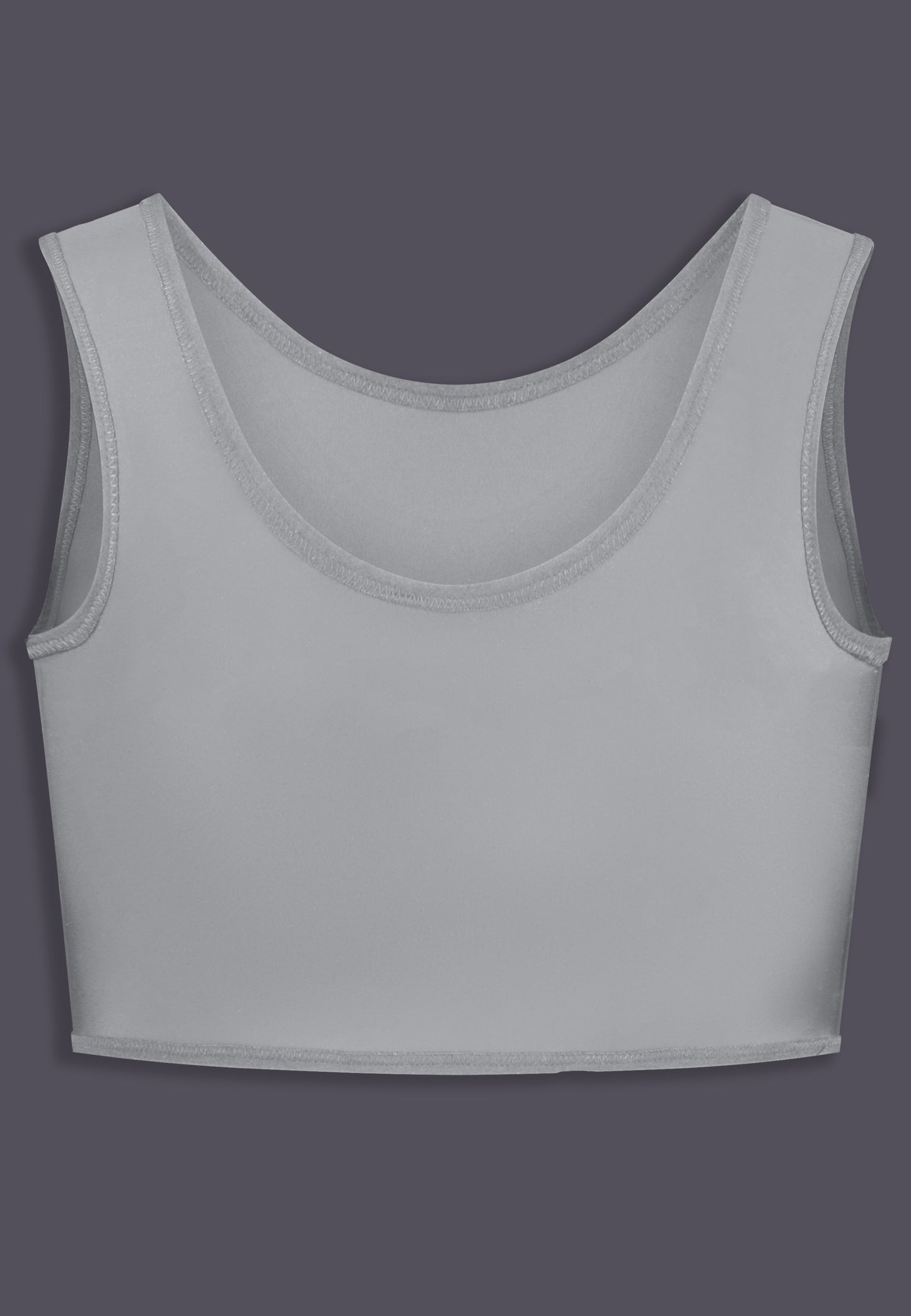 Grey Gym binder back view - trans/queer/ftm binders and underwear - UNTAG
