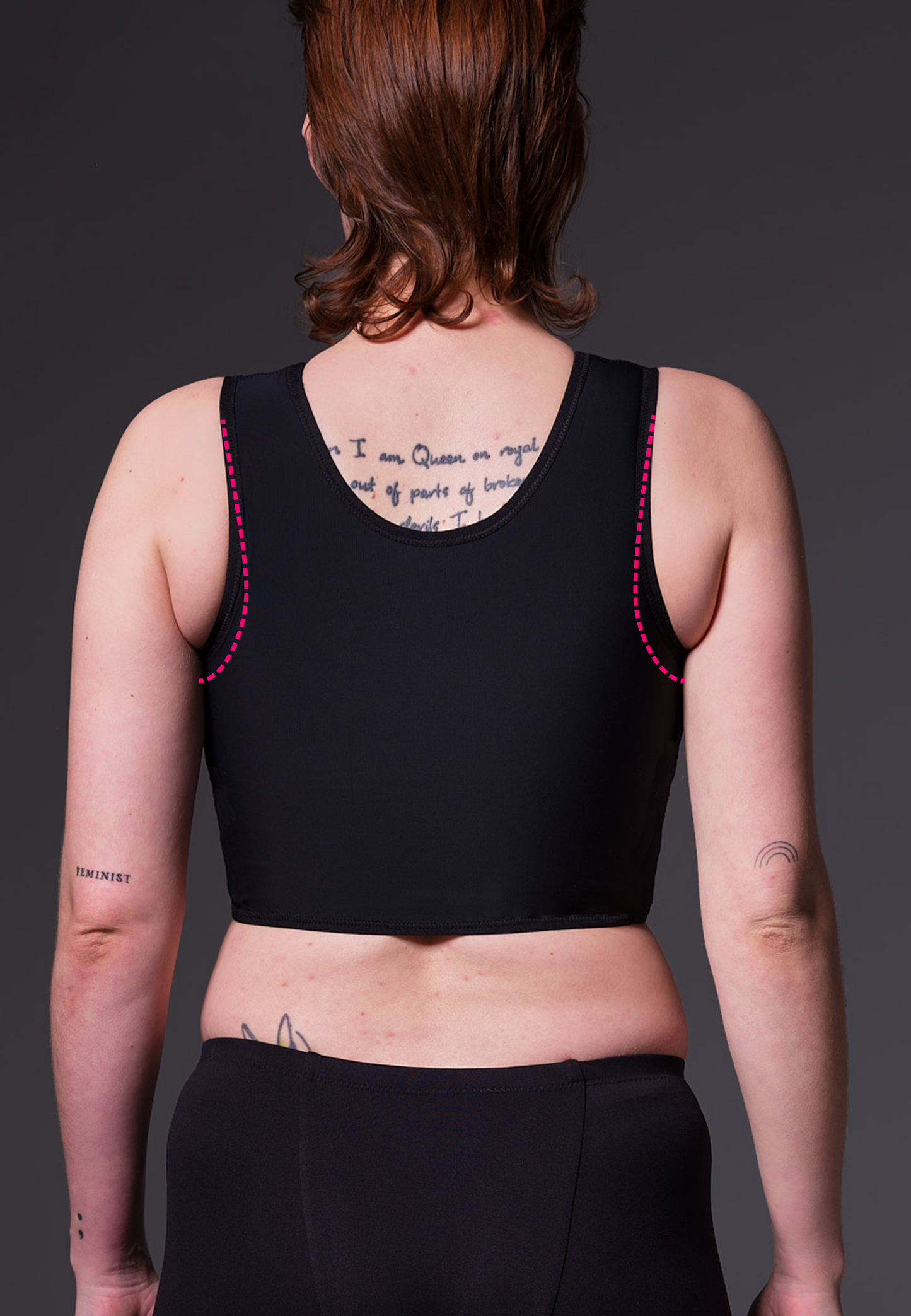 Short Binder Extra Strong black armpit change