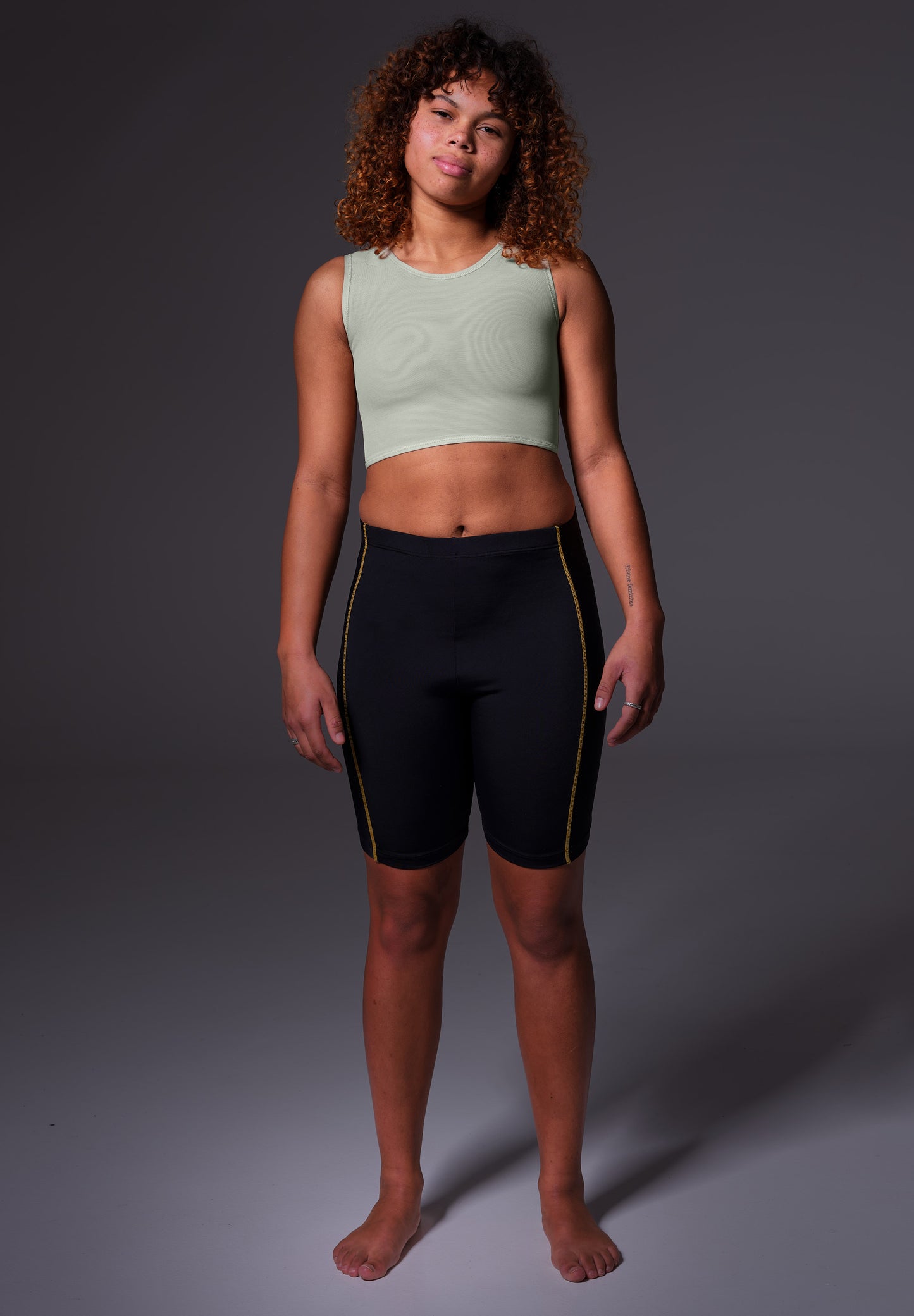 Binder Corto mesh | Color gris paloma