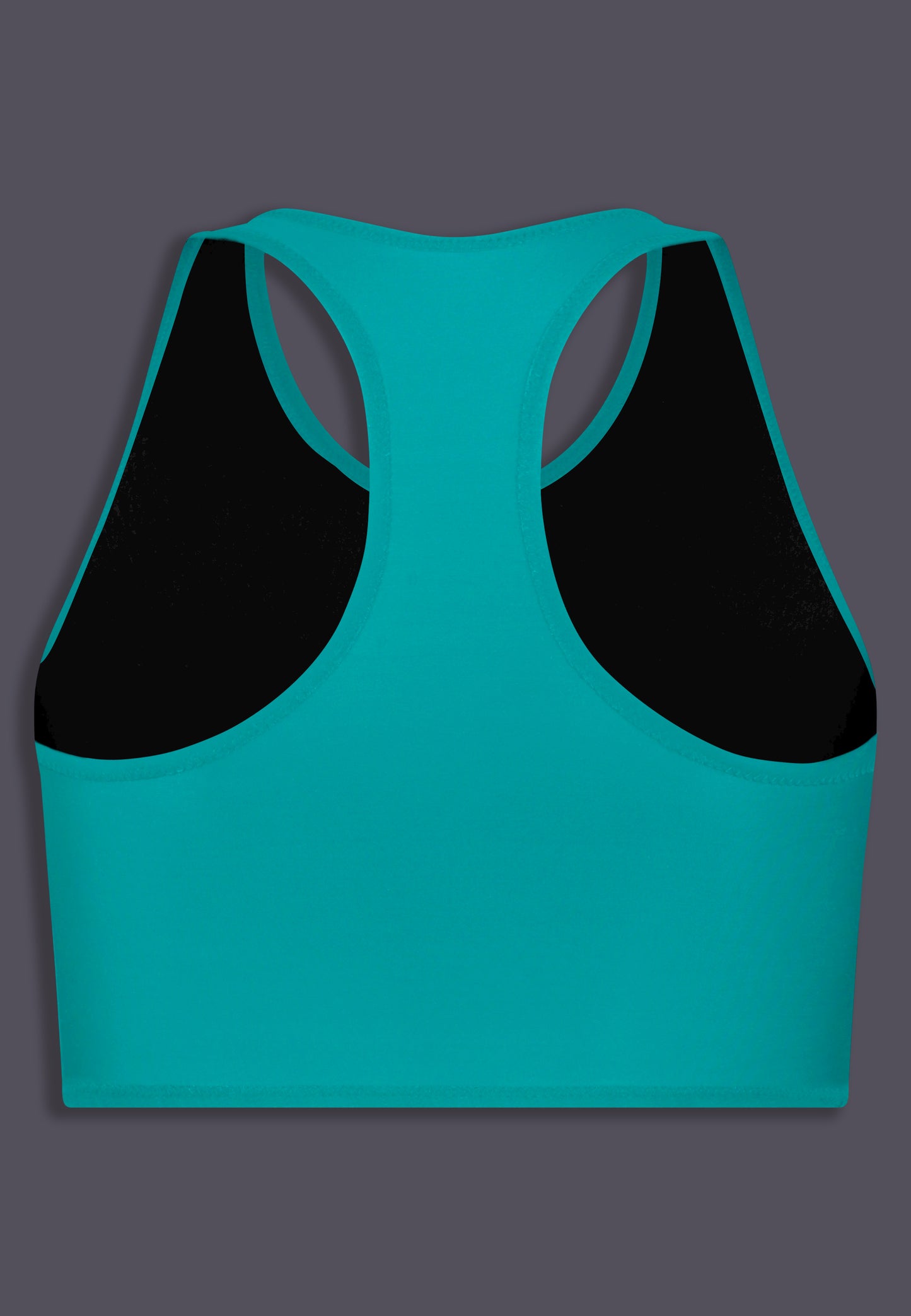 Tank Binder Reversible aqua back view