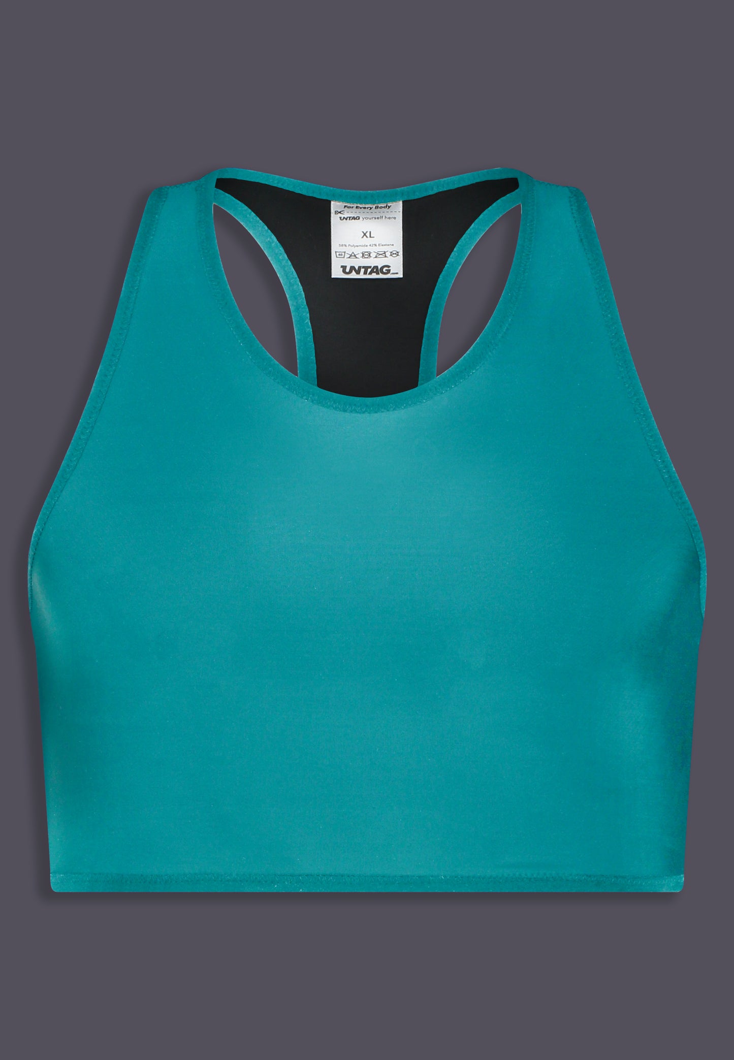 Tank Binder Reversible aqua seen from the front