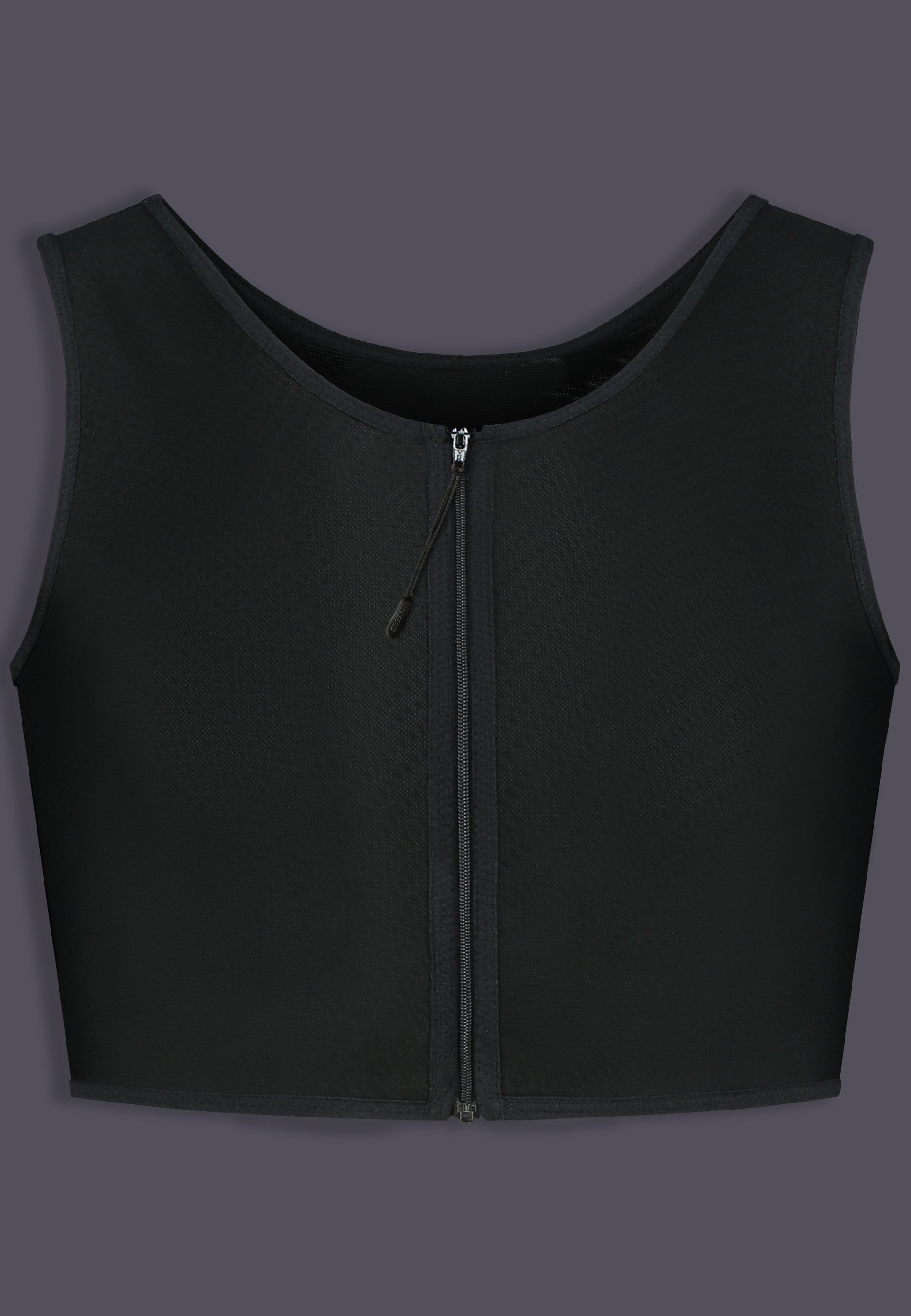 Basic Binder zipper black front view