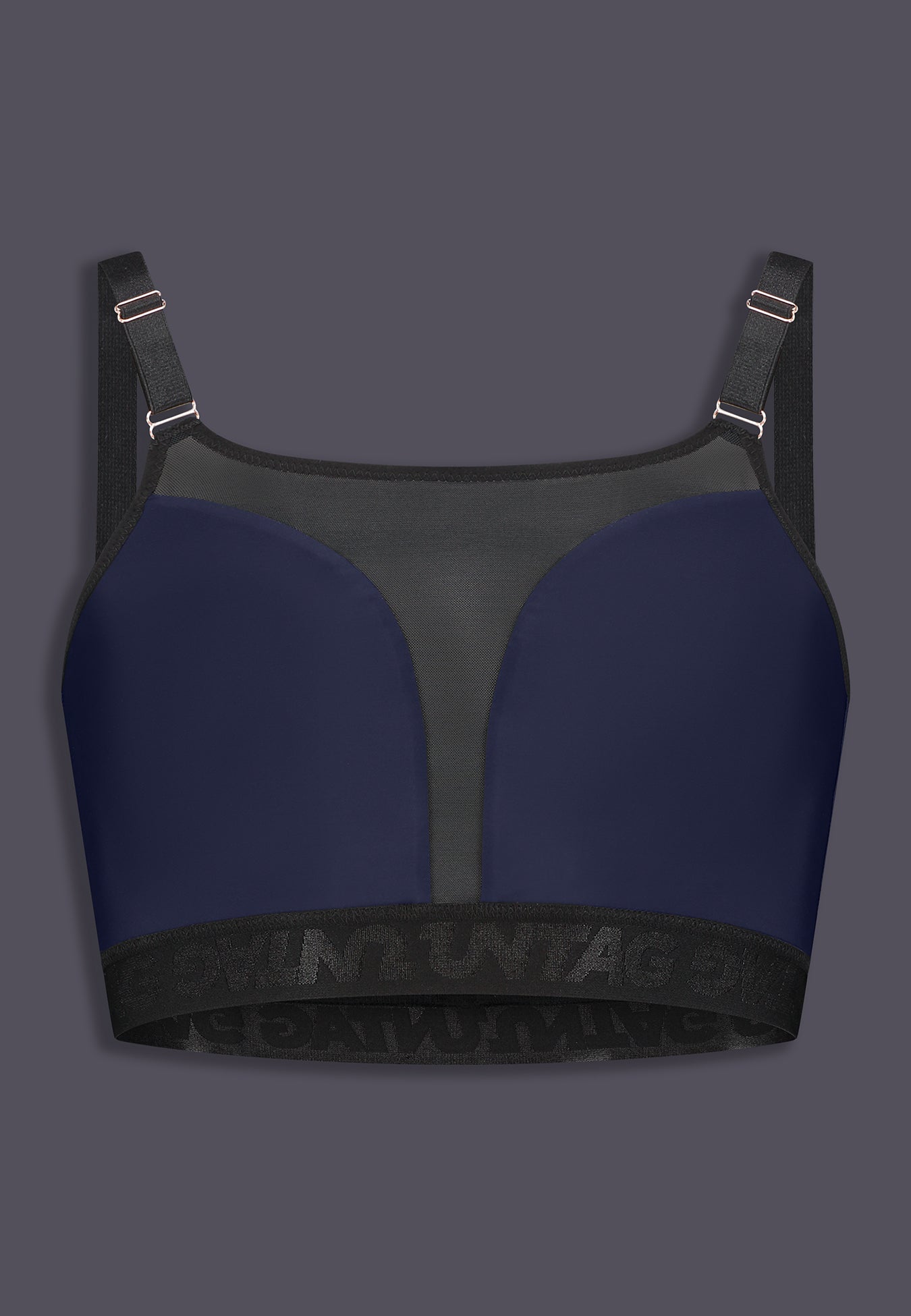 Athletic Chest Binder dark blue FtM trans - product front