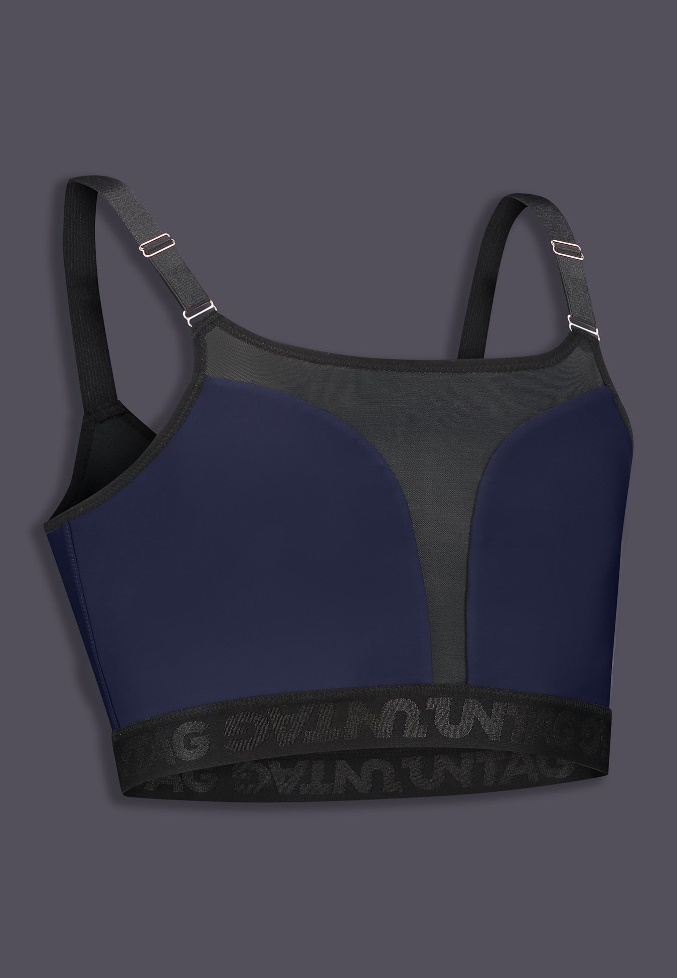 Athletic Chest Binder dark blue FtM trans - product side