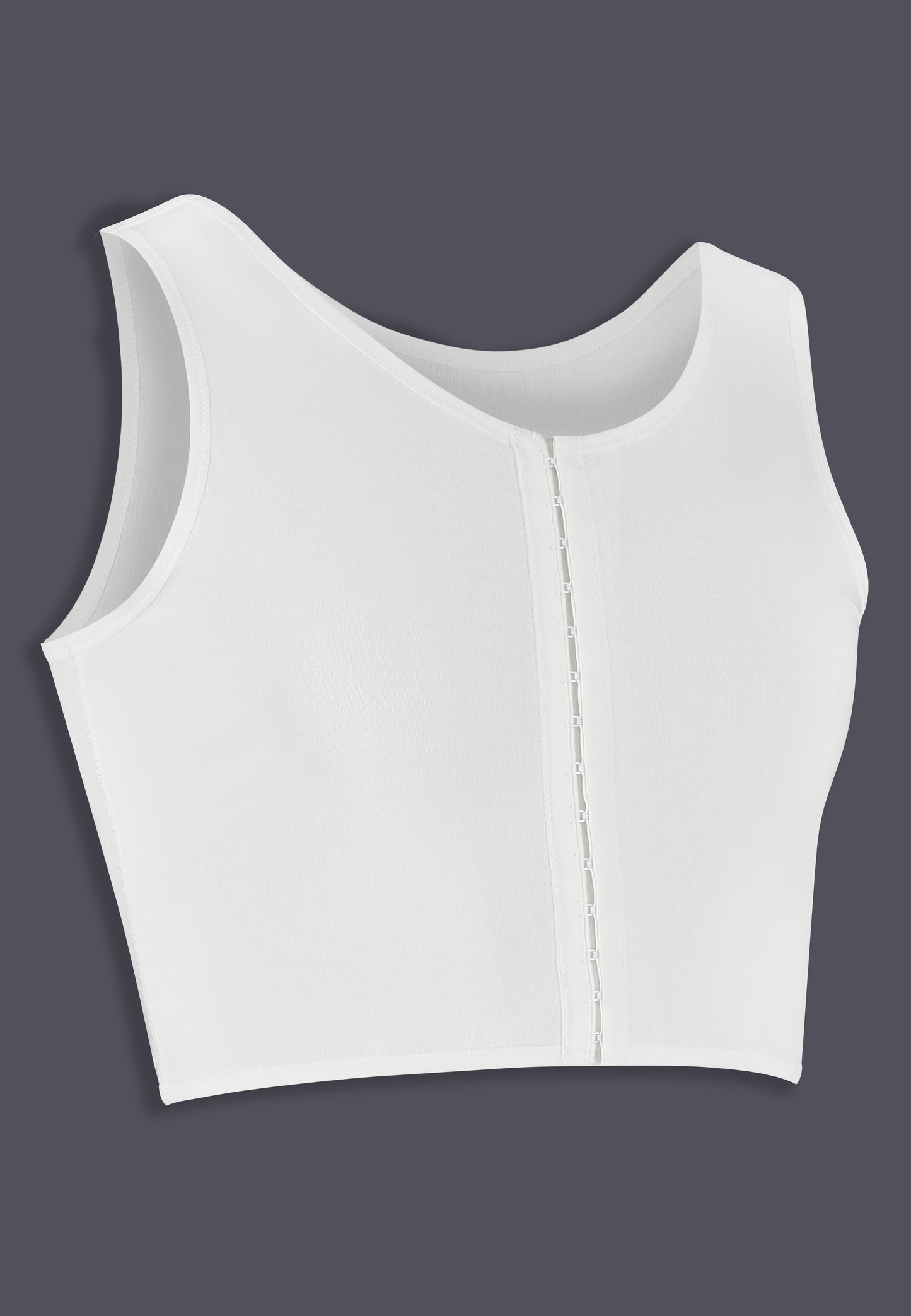 UNTAG Medical Chest Binder post-op surgery white- side