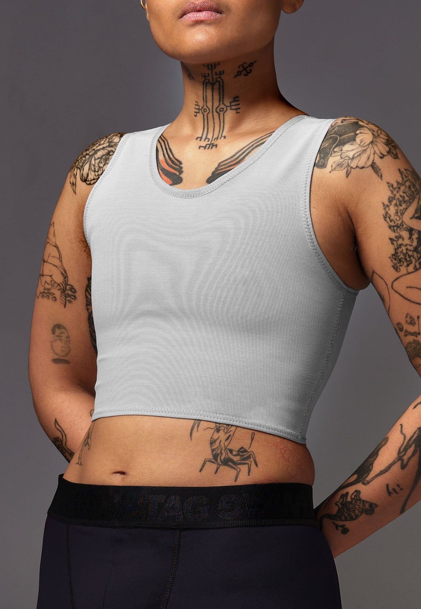 UNTAG Basic Swim Chest Binder grey trans fashion swimwear FtM