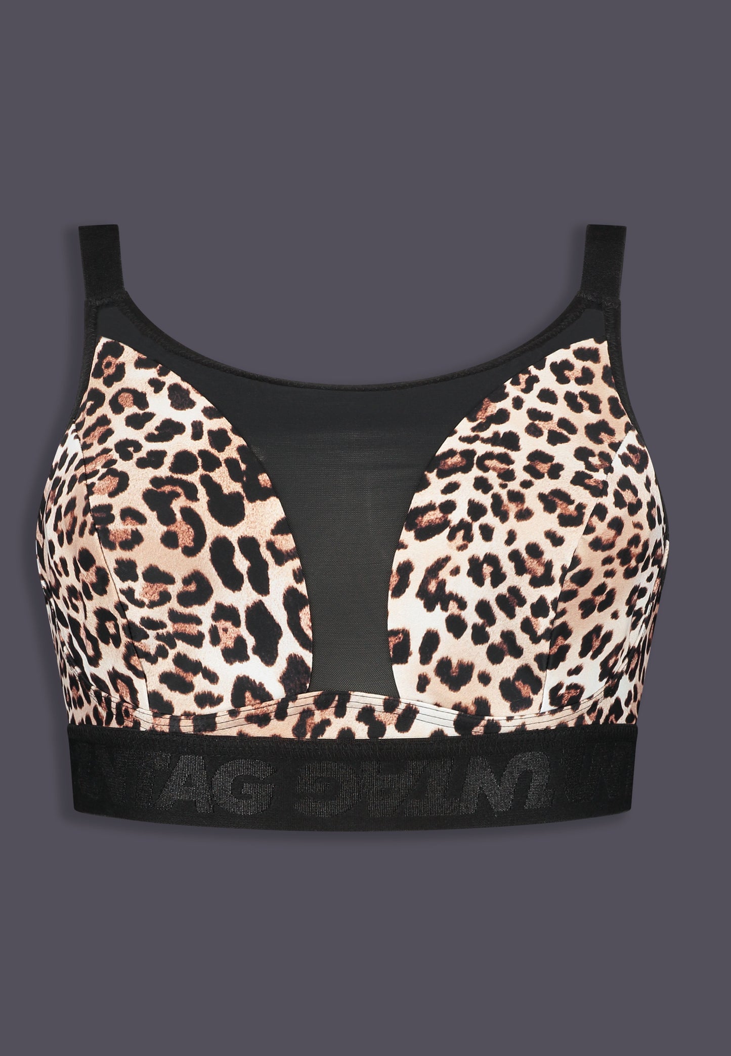 UNTAG Signature Bralette top for prosthetics MtF trans fashion leopard