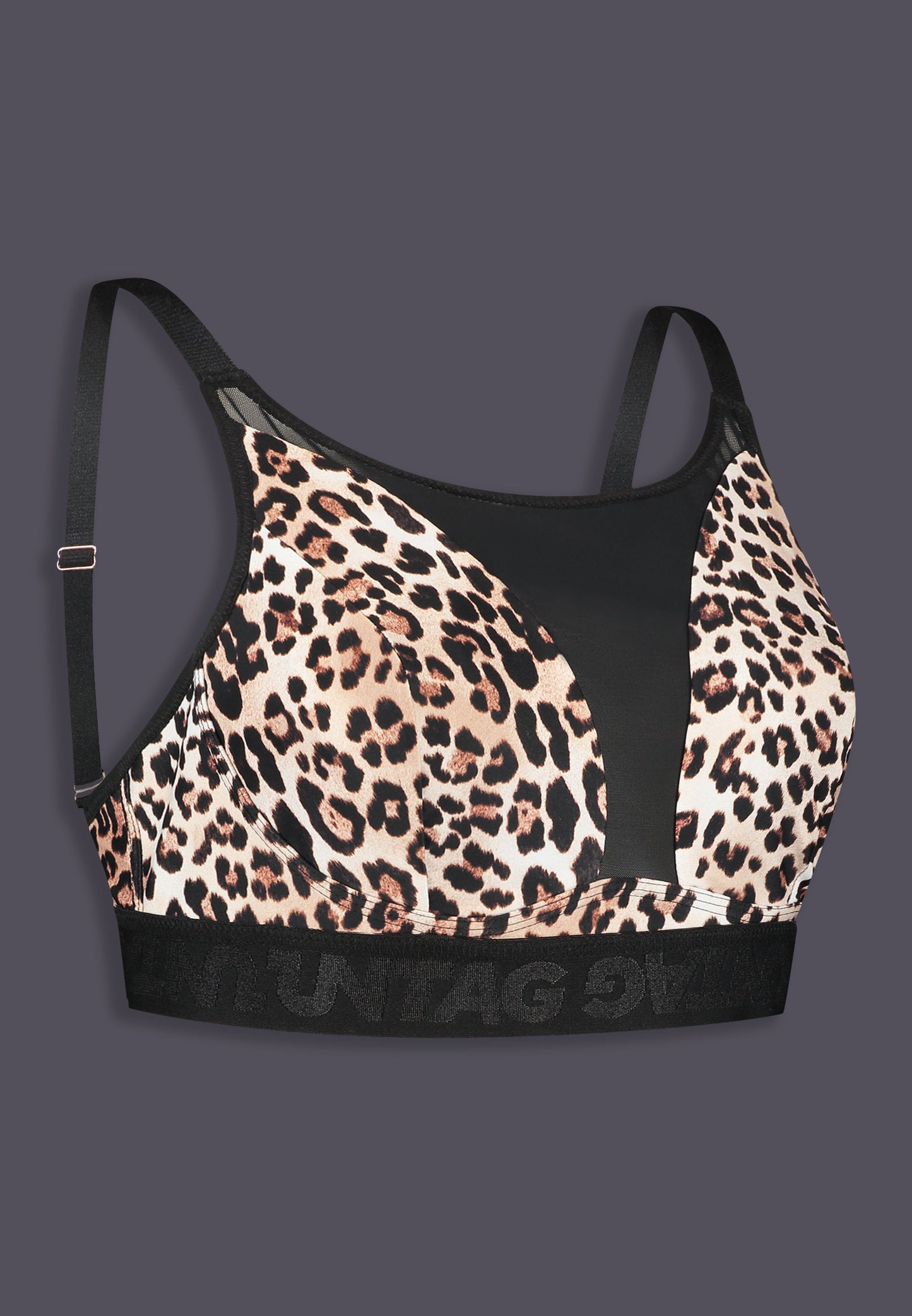 UNTAG Signature Bralette top for prosthetics MtF trans fashion leopard