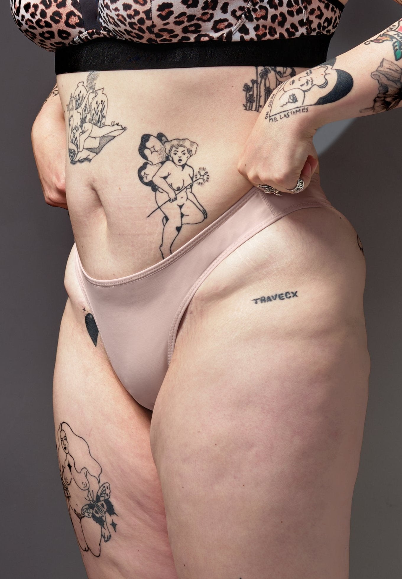 Tanga Trucadora | Extra fuerte | Color Beige