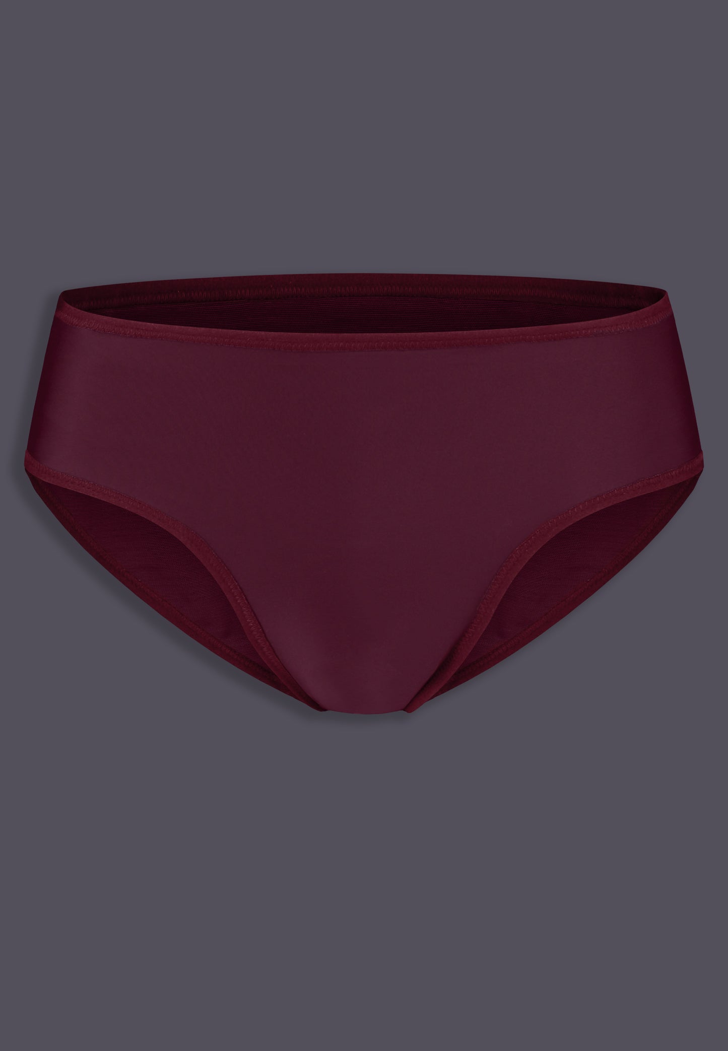 UNTAG MtF trans femme underwear tucking panties burgundy product front