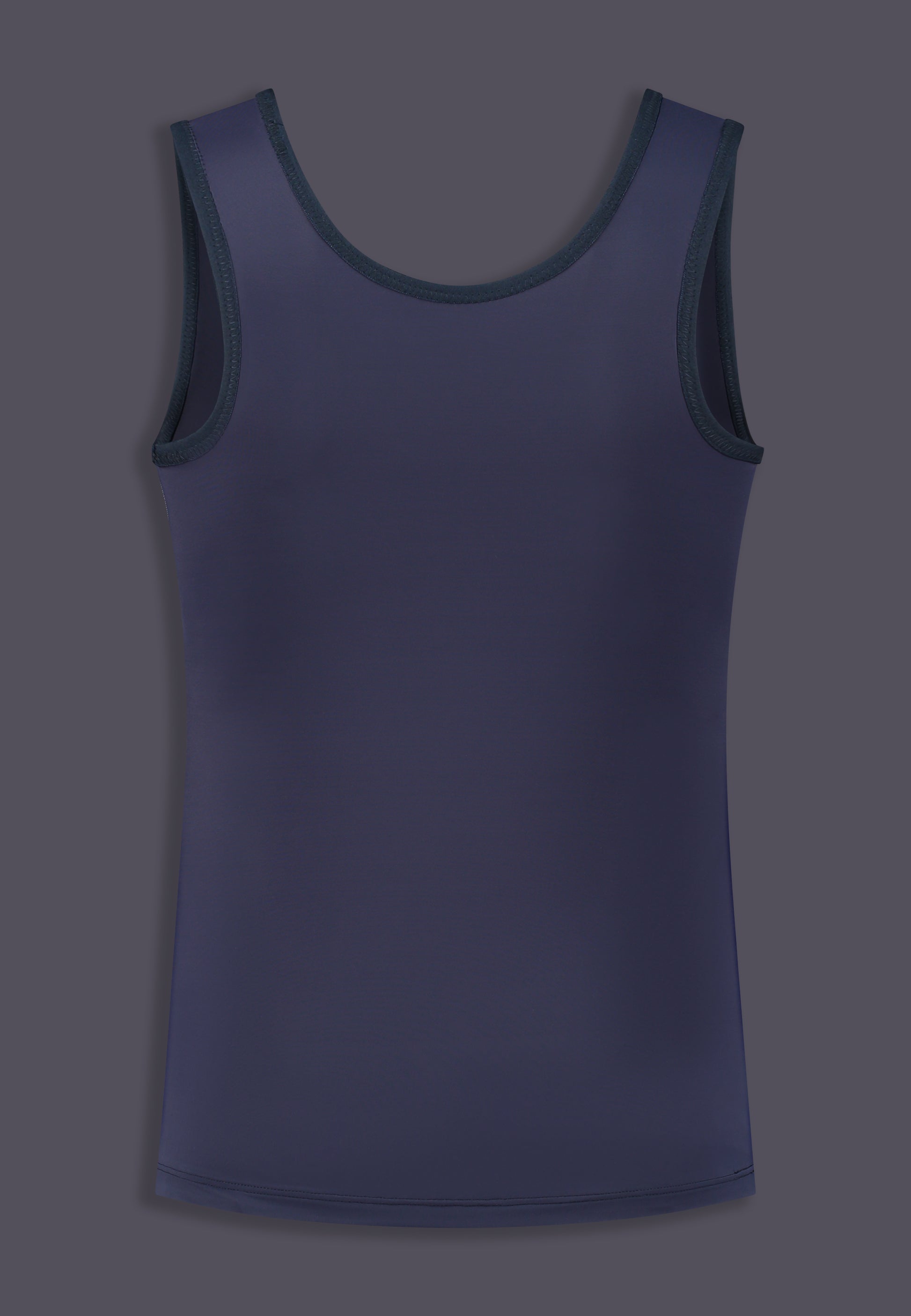 FtM trans fitted swimming built-in chest binder dark blue queer back product