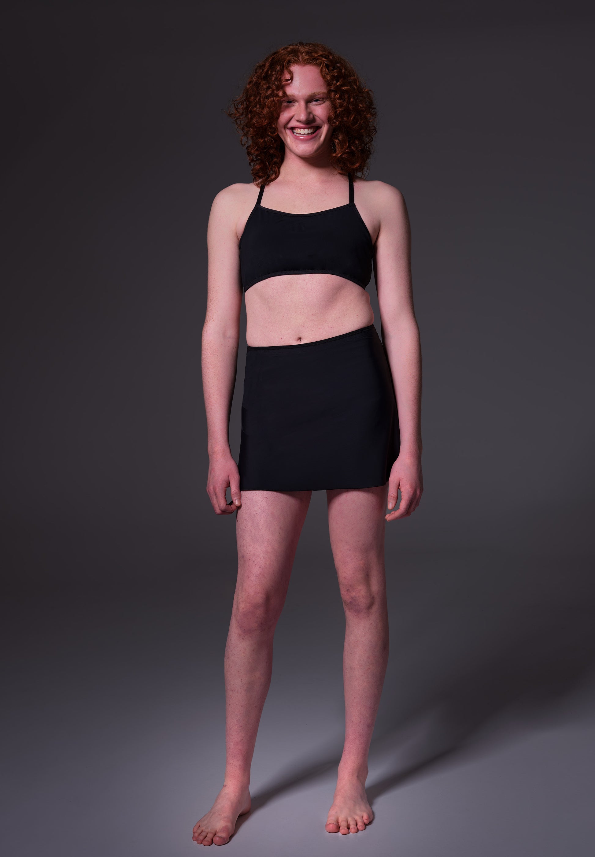 UNTAG Swim Skirt black tucking MtF swimwear trans