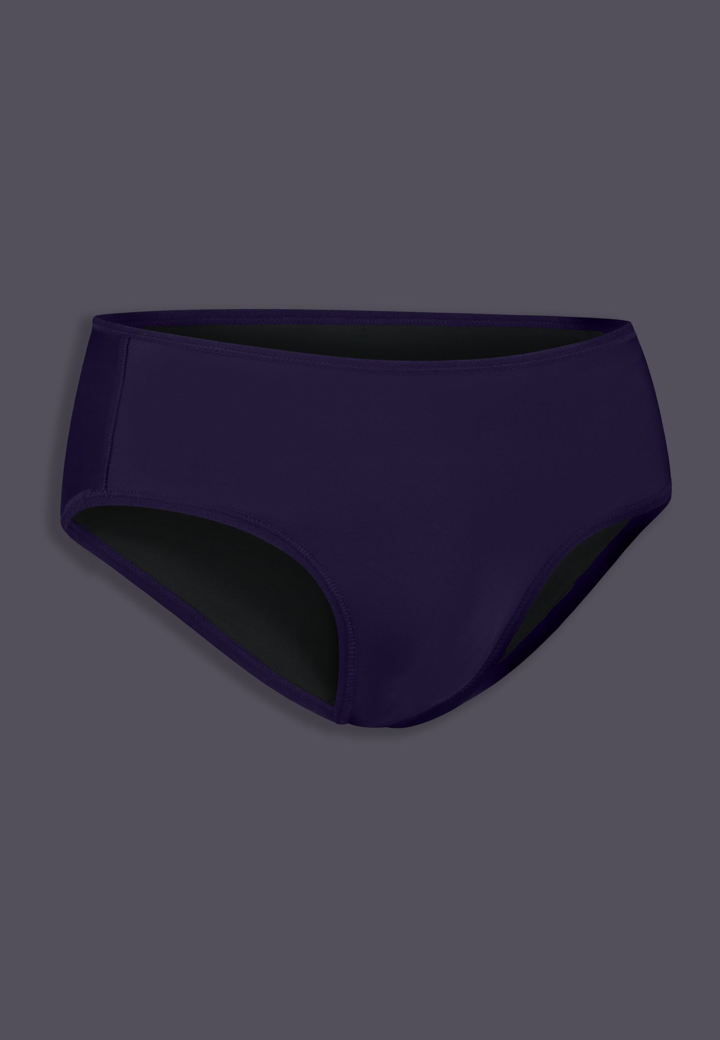 MtF trans Tucking Bikini Brief indigo front underwear queer side
