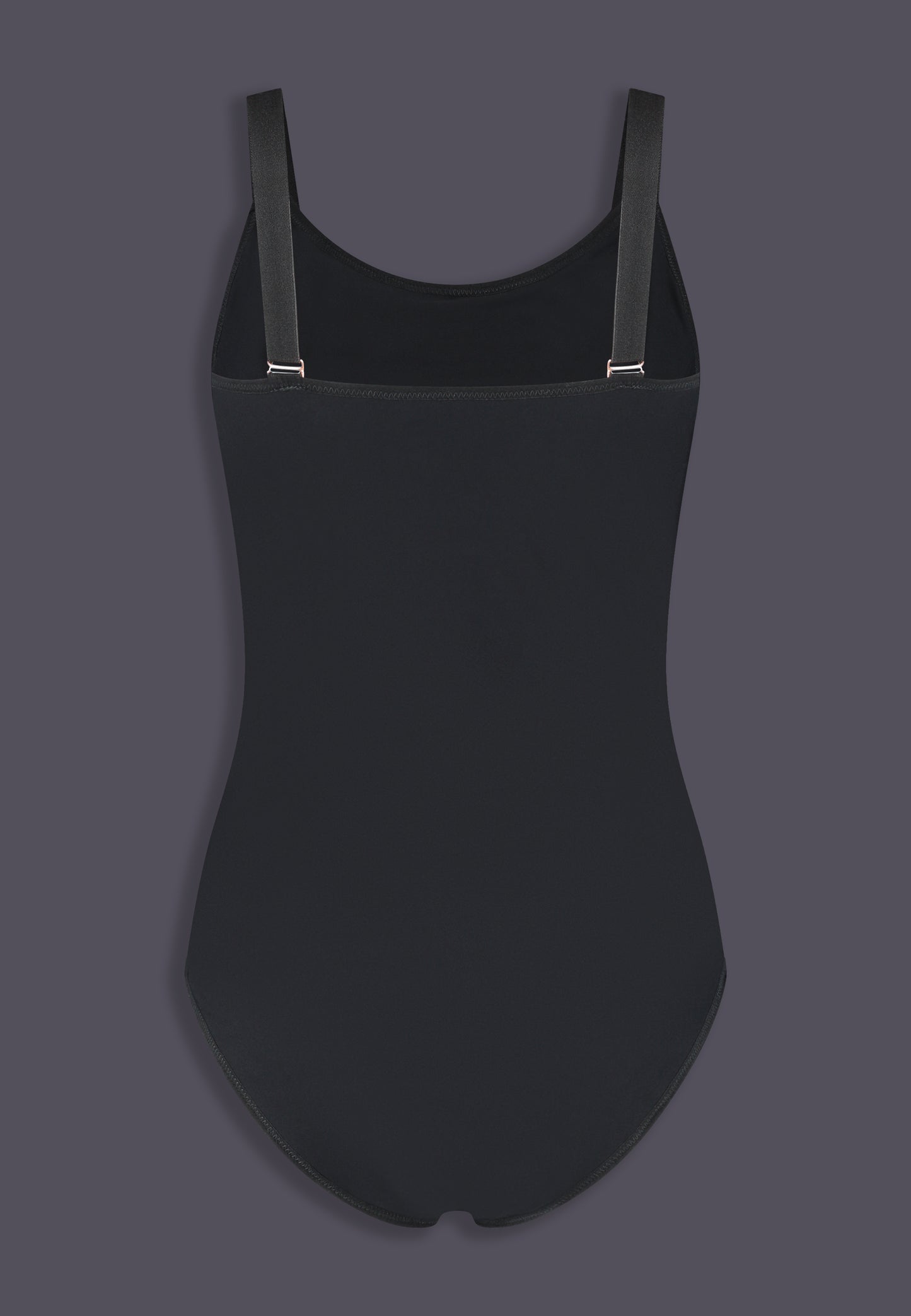 UNTAG MtF trans femme Strappy One Piece black prosthetic boobs product back