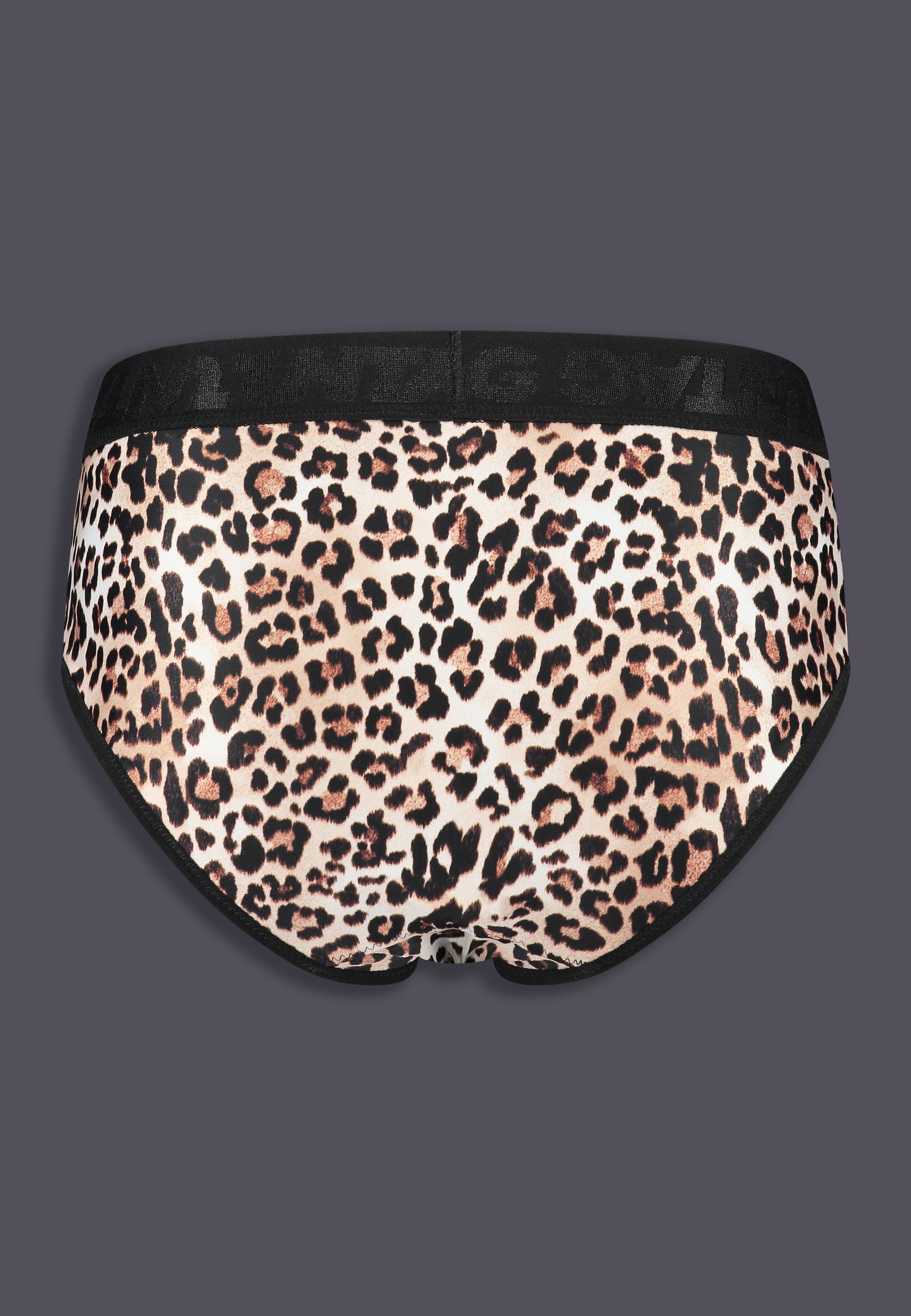 UNTAG Signature Tucking Bikini Brief leopard print swimwear mtf trans fashion