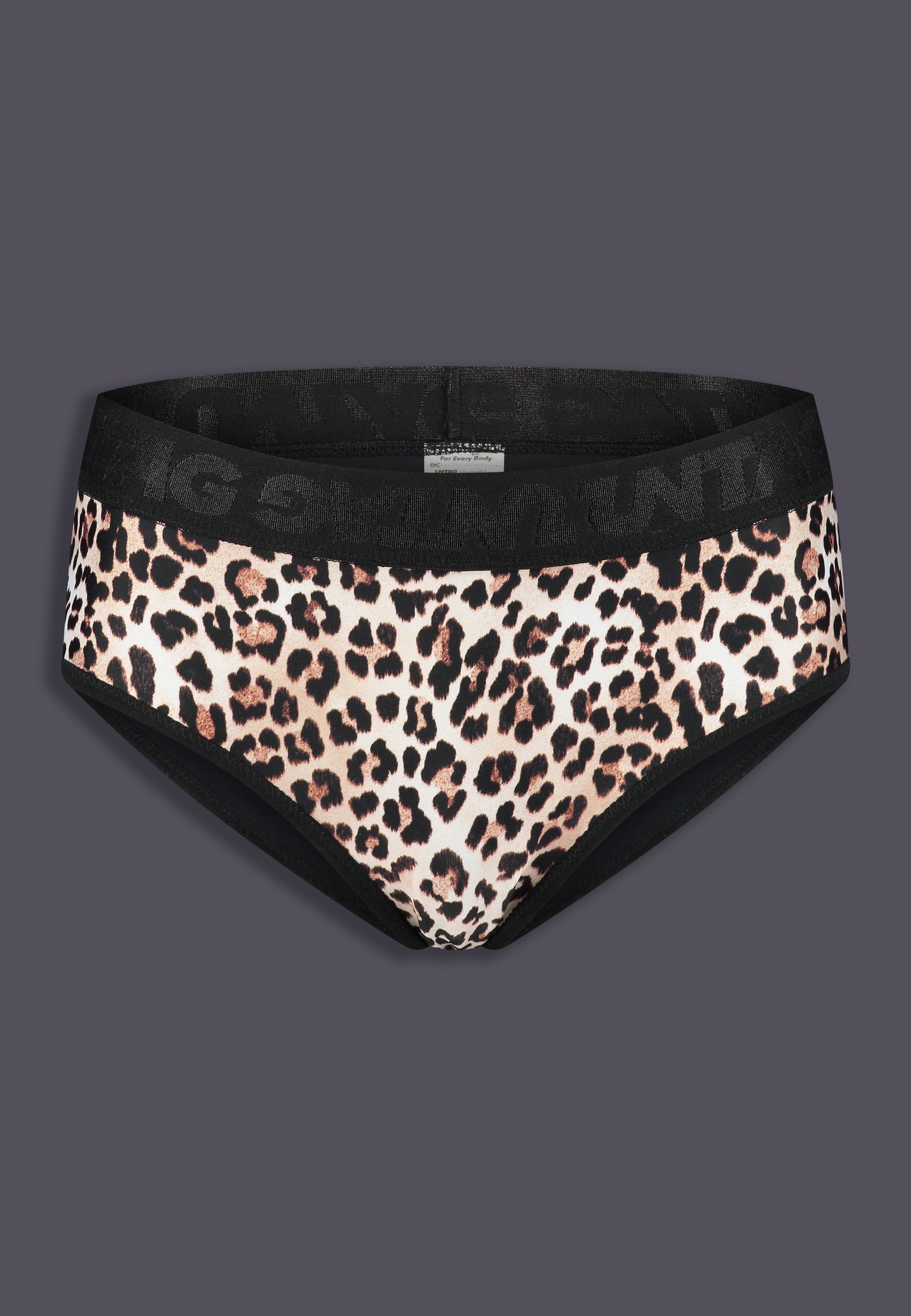 UNTAG Signature Tucking Bikini Brief leopard print swimwear mtf trans fashion