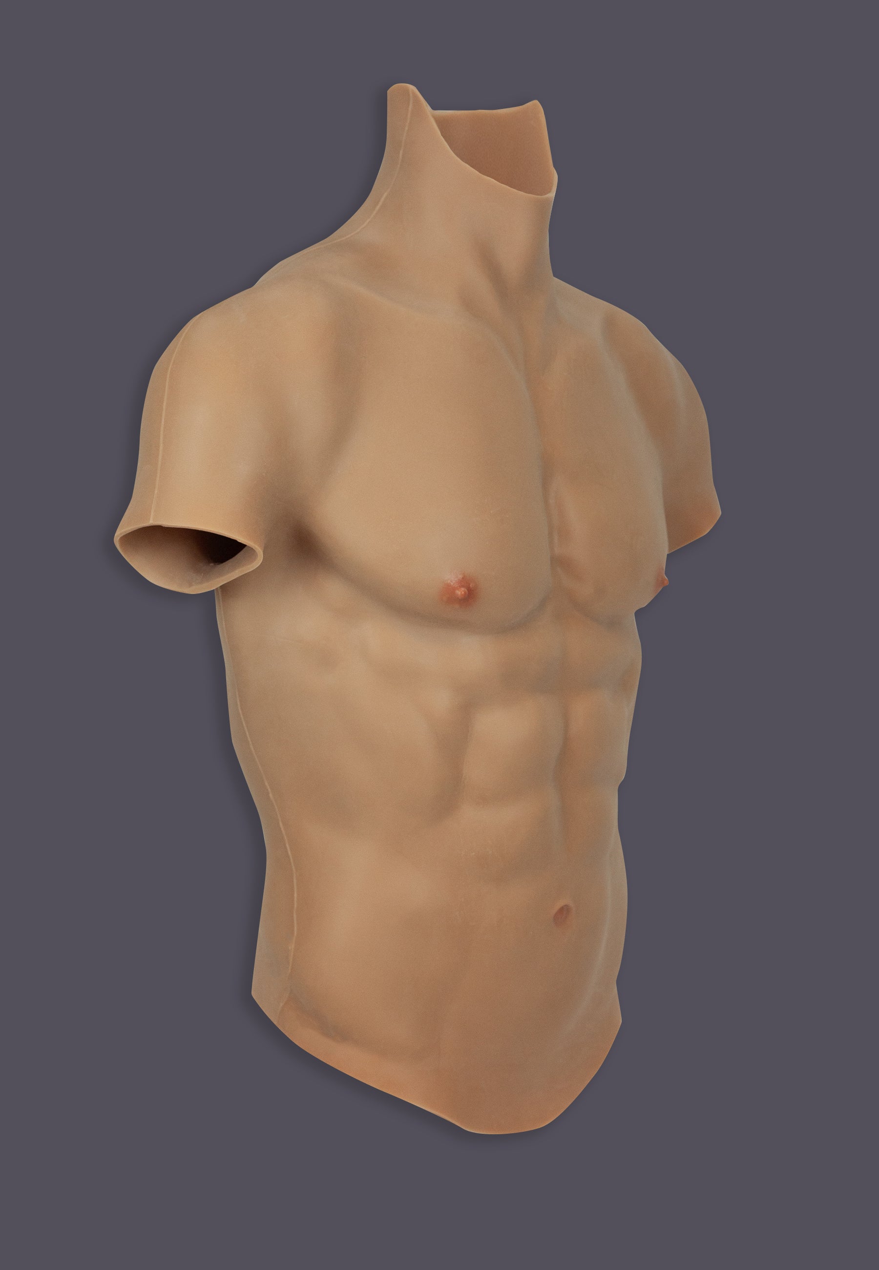 Male Silicone Torso caramel abs drag trans fashion underwear performance