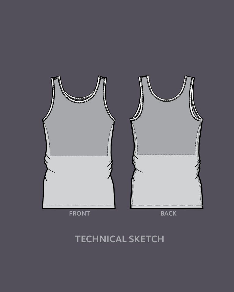 116 UNTAG built-in binder technical sketch