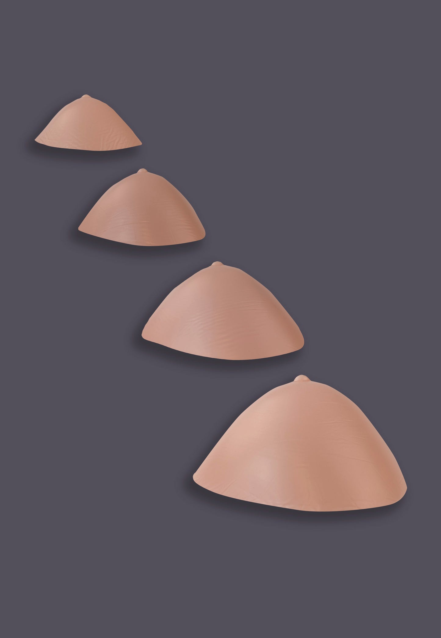 Breast Prostheses triangle vanilla side view