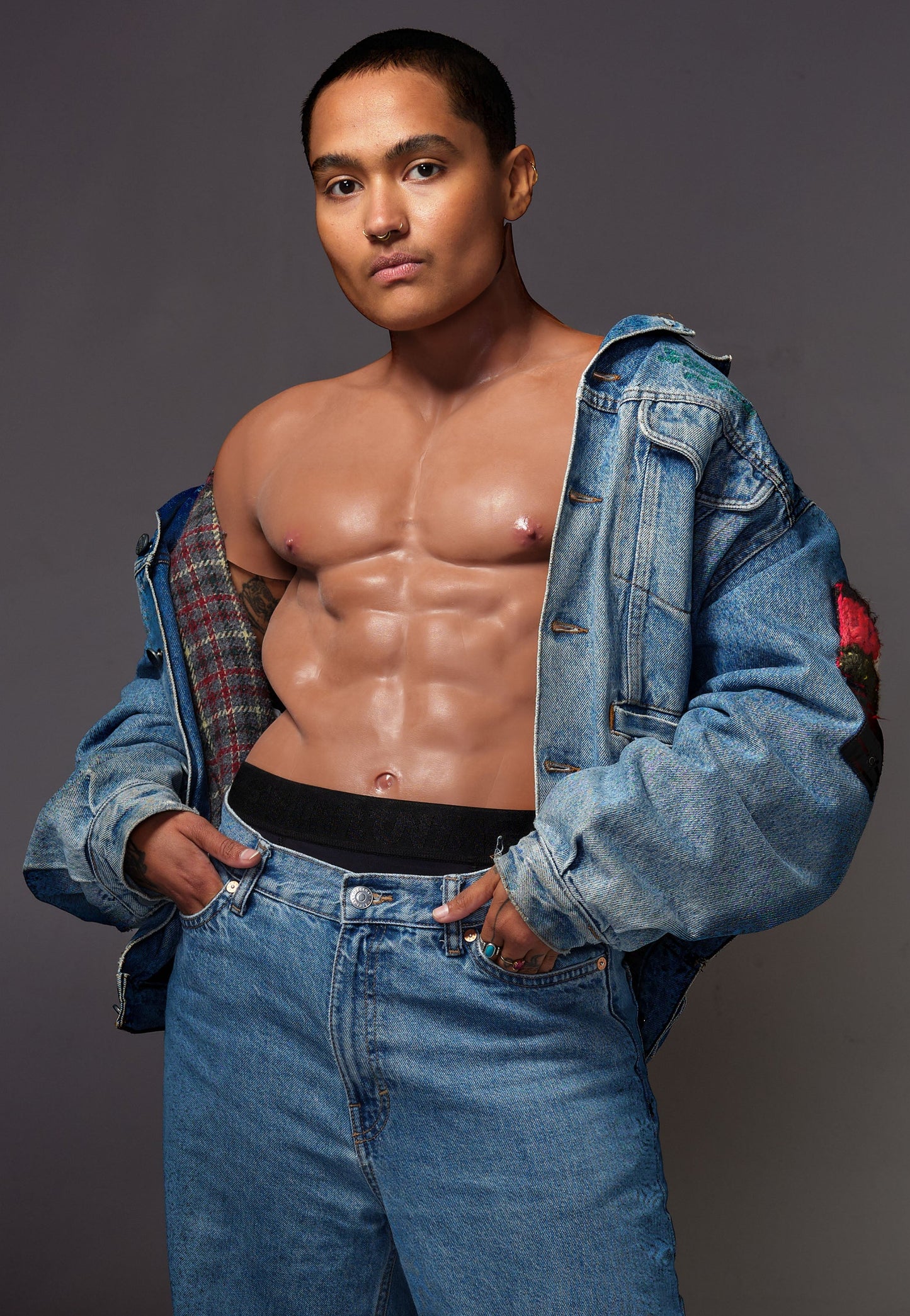 UNTAG - Male Silicone Torso chocolate abs drag trans fashion underwear performance