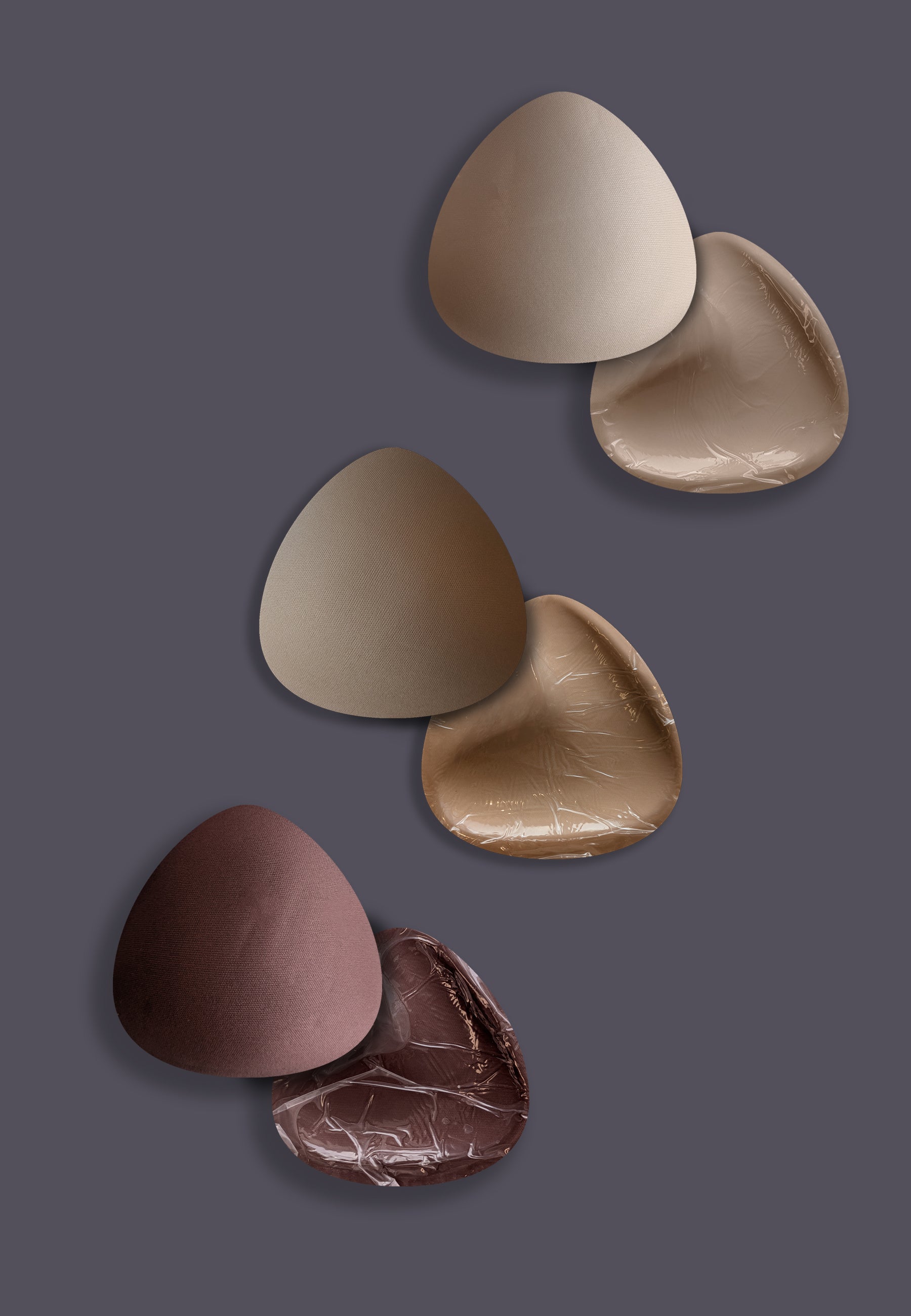 Self Adhesive MtF breastpads trans 3 colors