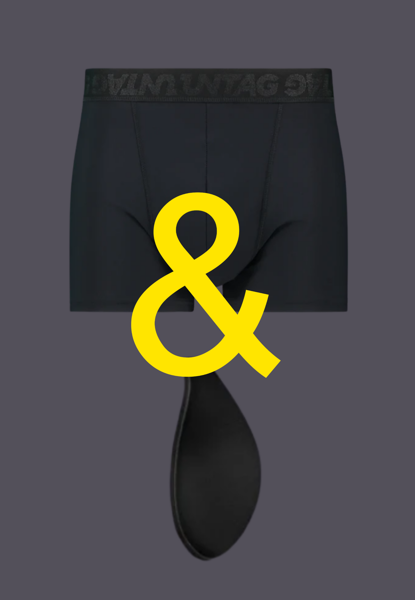 Foam Penis Padding black + Boxershorts black - BUNDLE