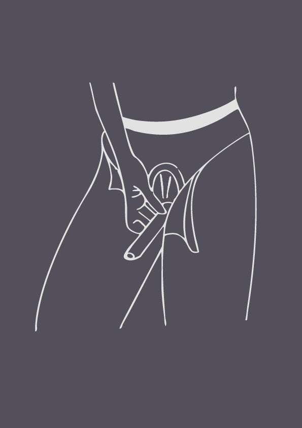 PEZ Travel Urinal StP Purple, instruction image