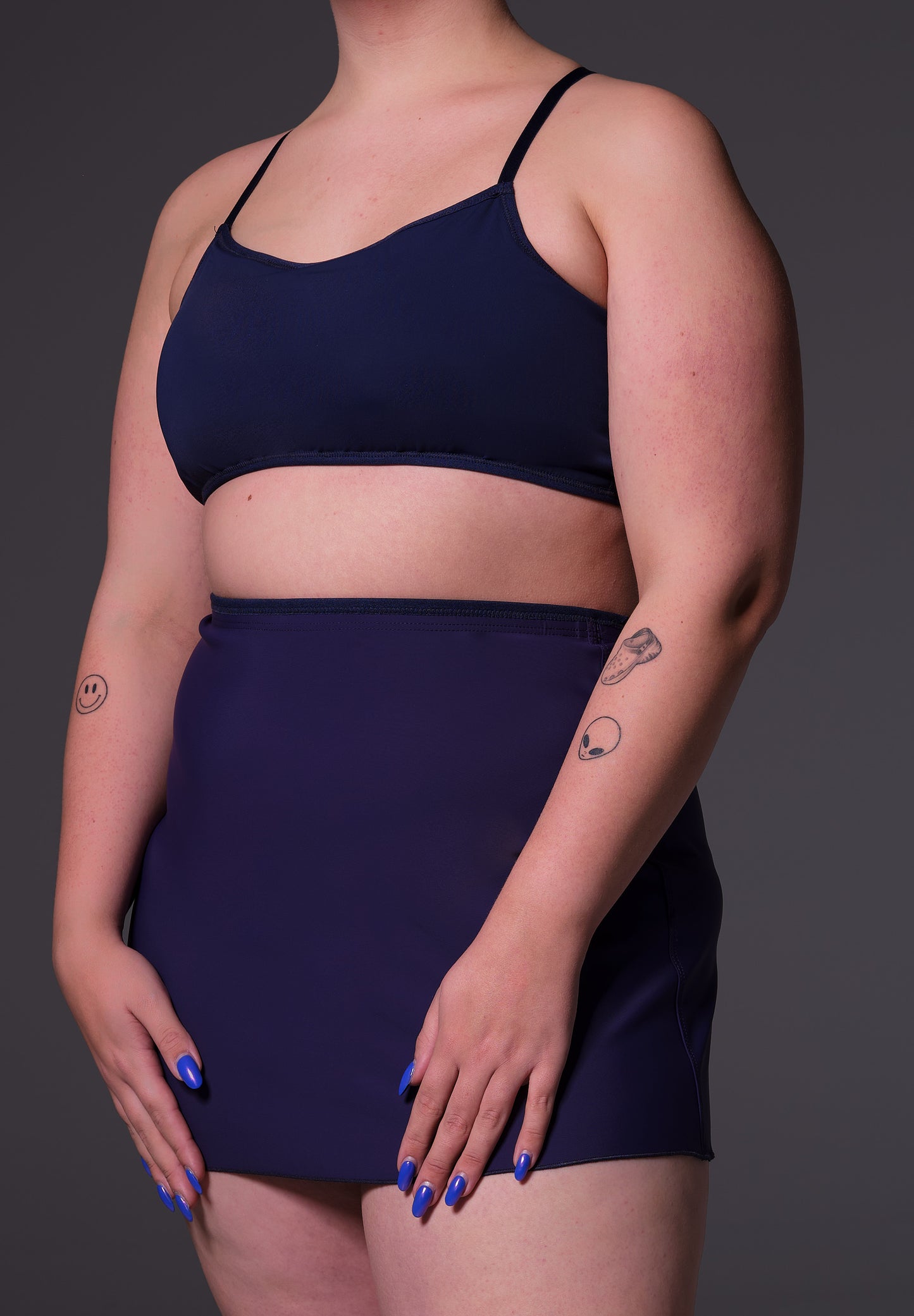 UNTAG Swim Skirt dark blue tucking MtF swimwear trans