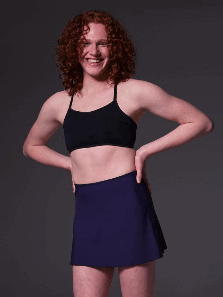 UNTAG Swim Skirt dark blue tucking MtF swimwear trans