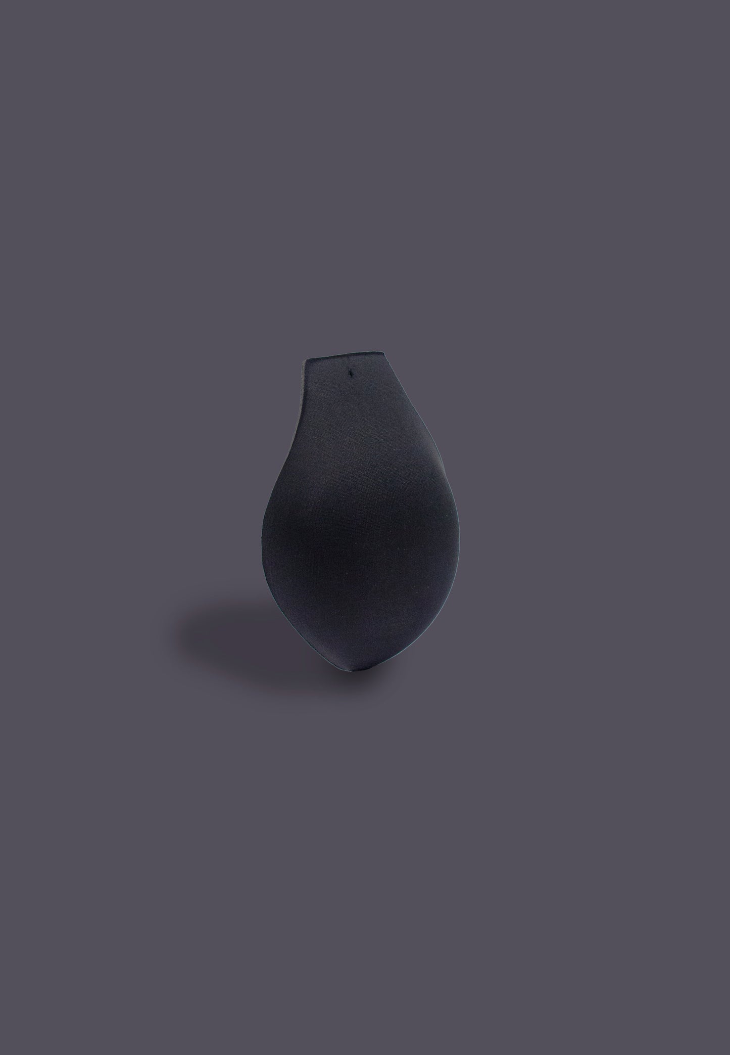 Foam Penis Padding black front view of the padding