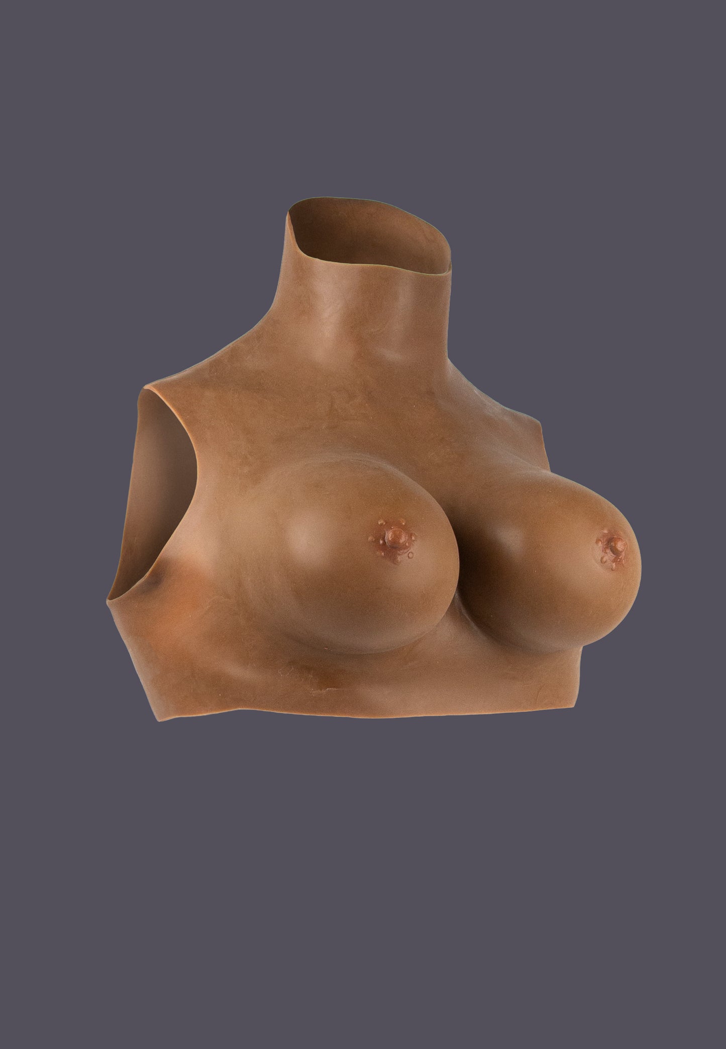 Silicone Torso chocolate, side right view