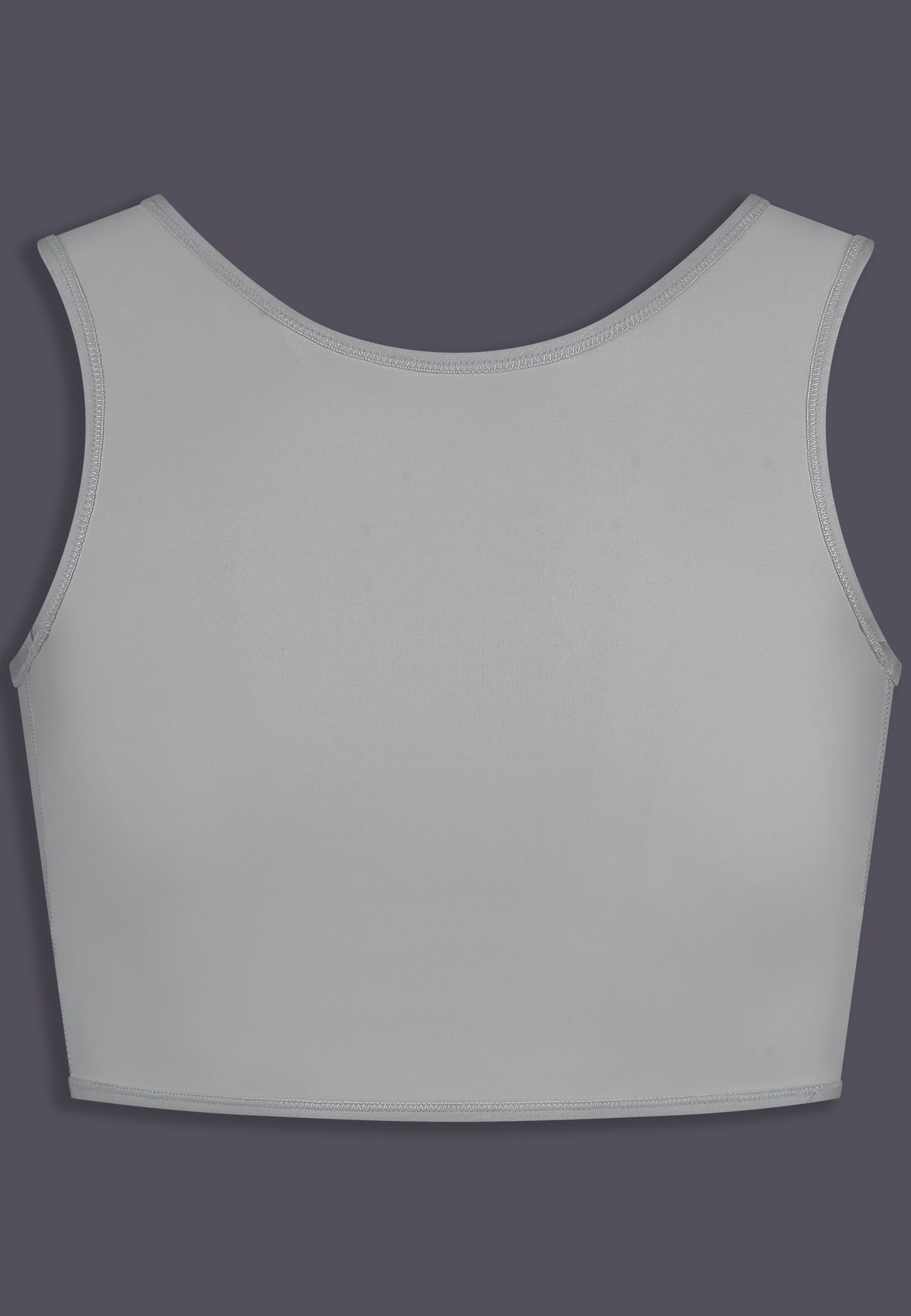 UNTAG FtM Trans Masc Non Binary chest binder cosplay short binder extra strong grey front product