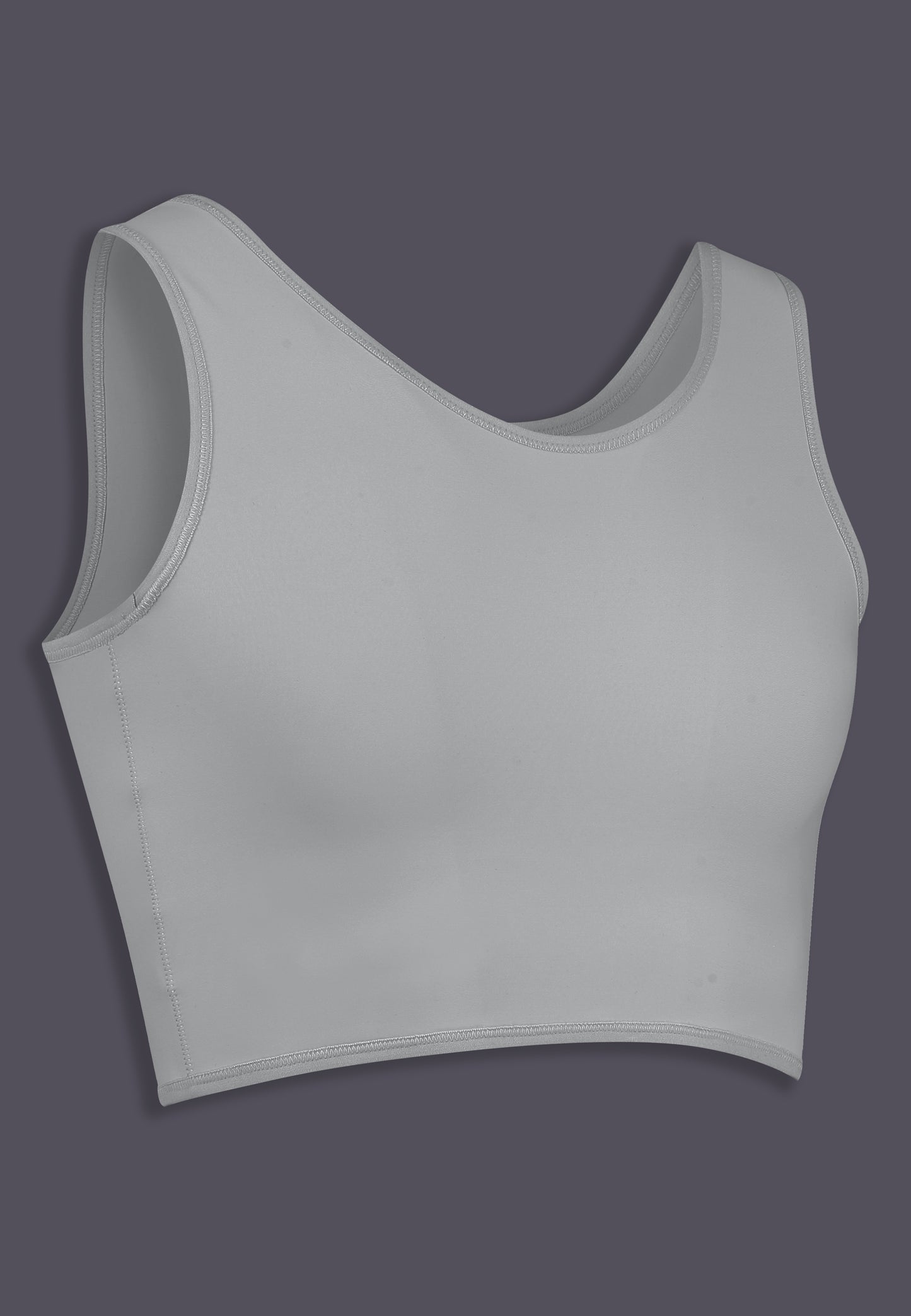 UNTAG FtM Trans Masc Non Binary chest binder cosplay short binder  grey product side