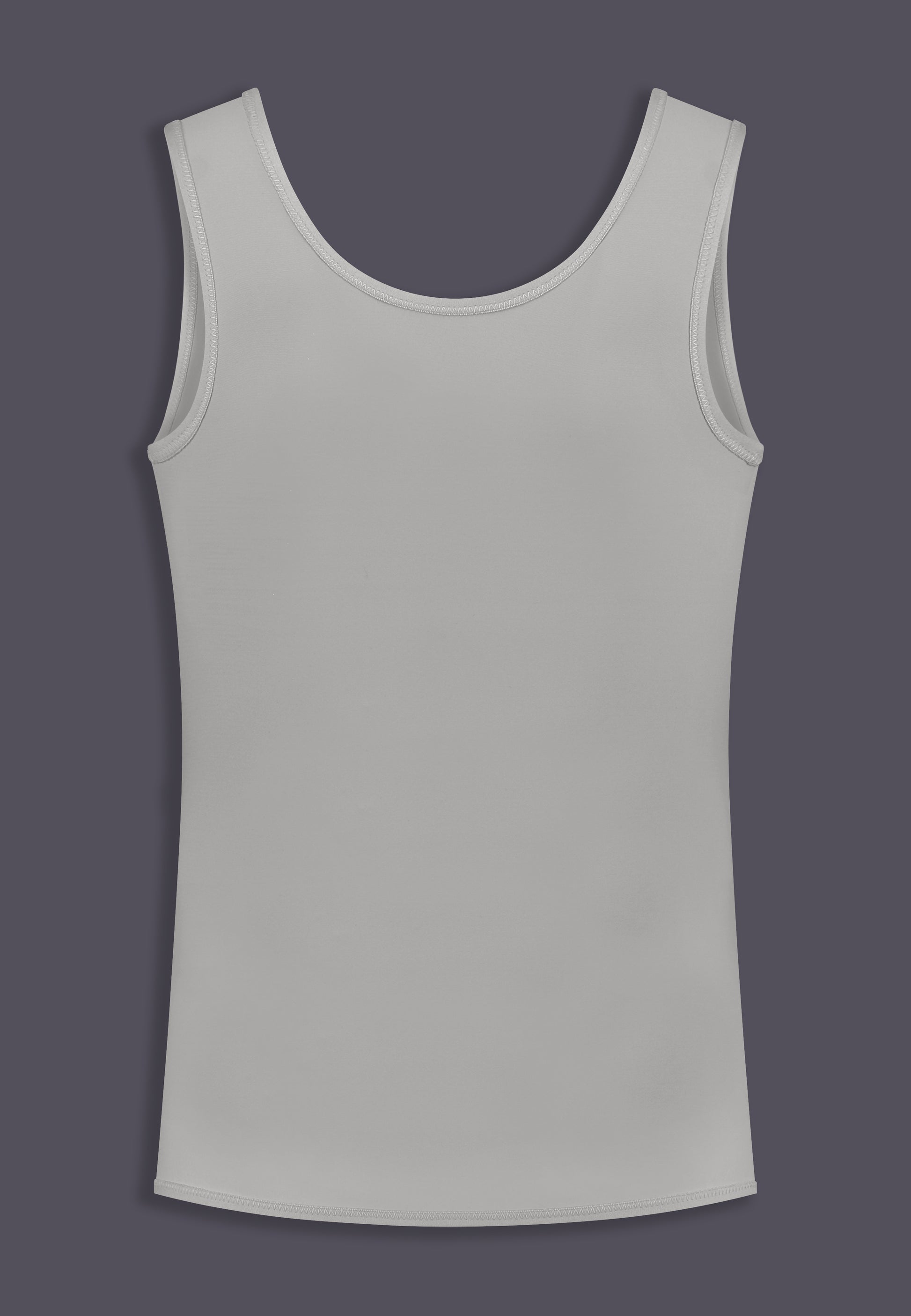 UNTAG FtM Long Shirt chest binder grey trans masc product back