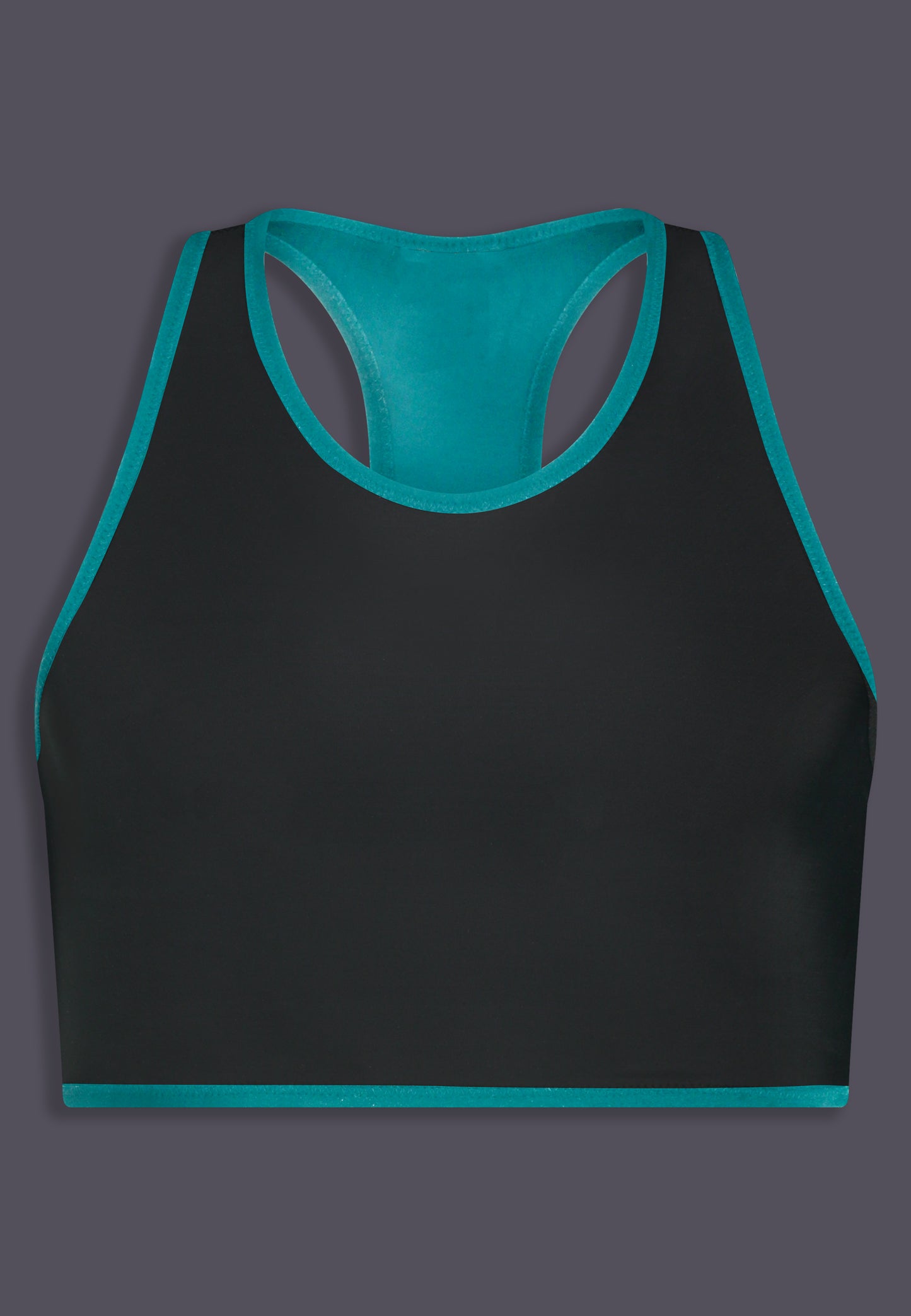 Reversed front view of the Tank Binder Reversible aqua