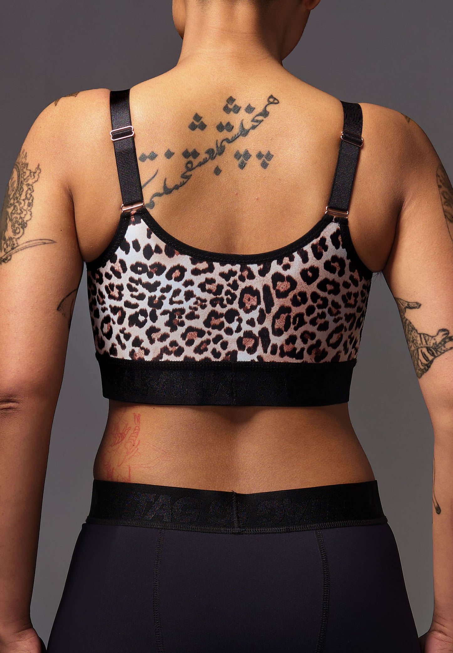 UNTAG athletic chest binder leopard ftm trans fashion