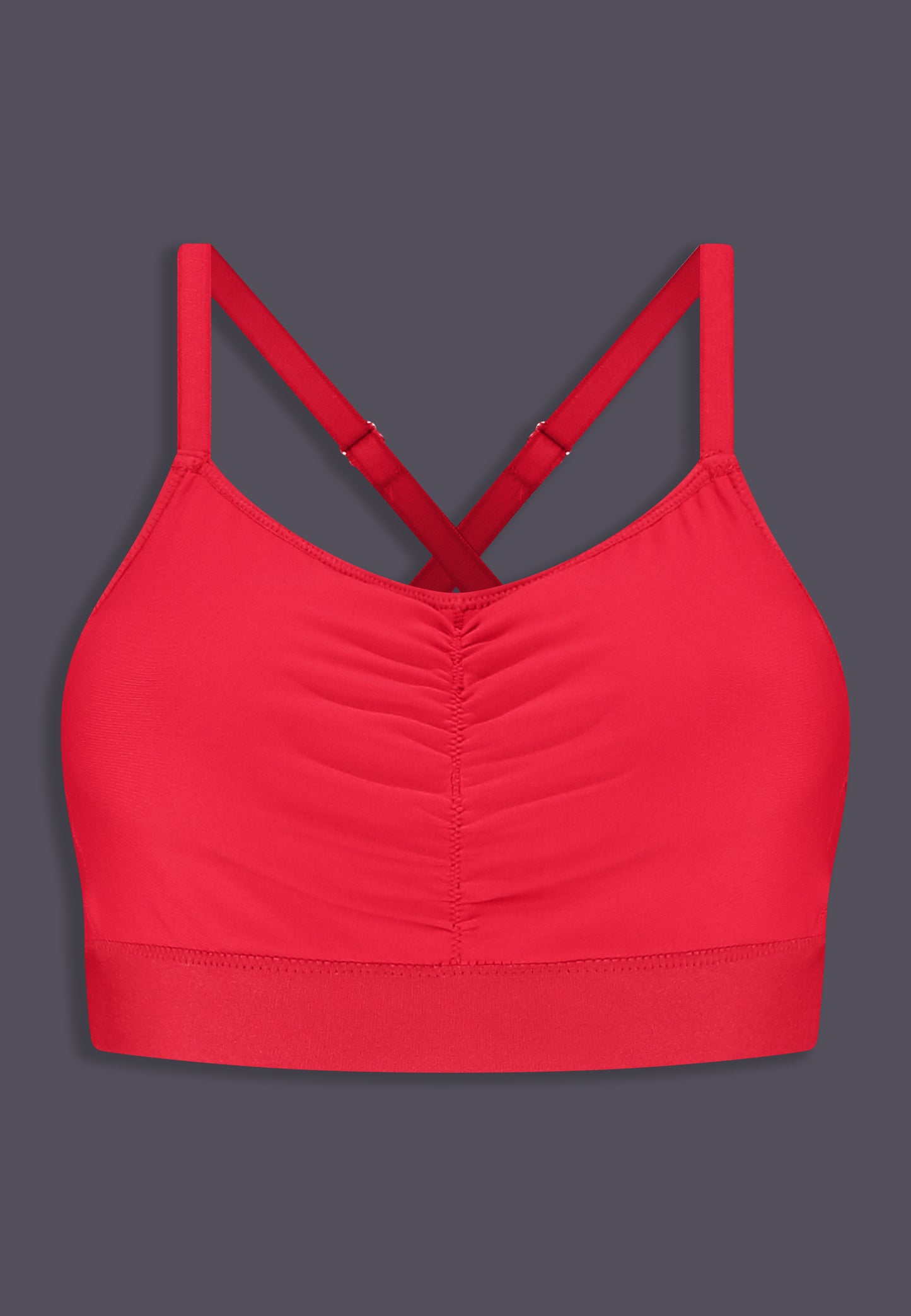 UNTAG MtF trans femme bra top prosthetic underwear bralette red - product front