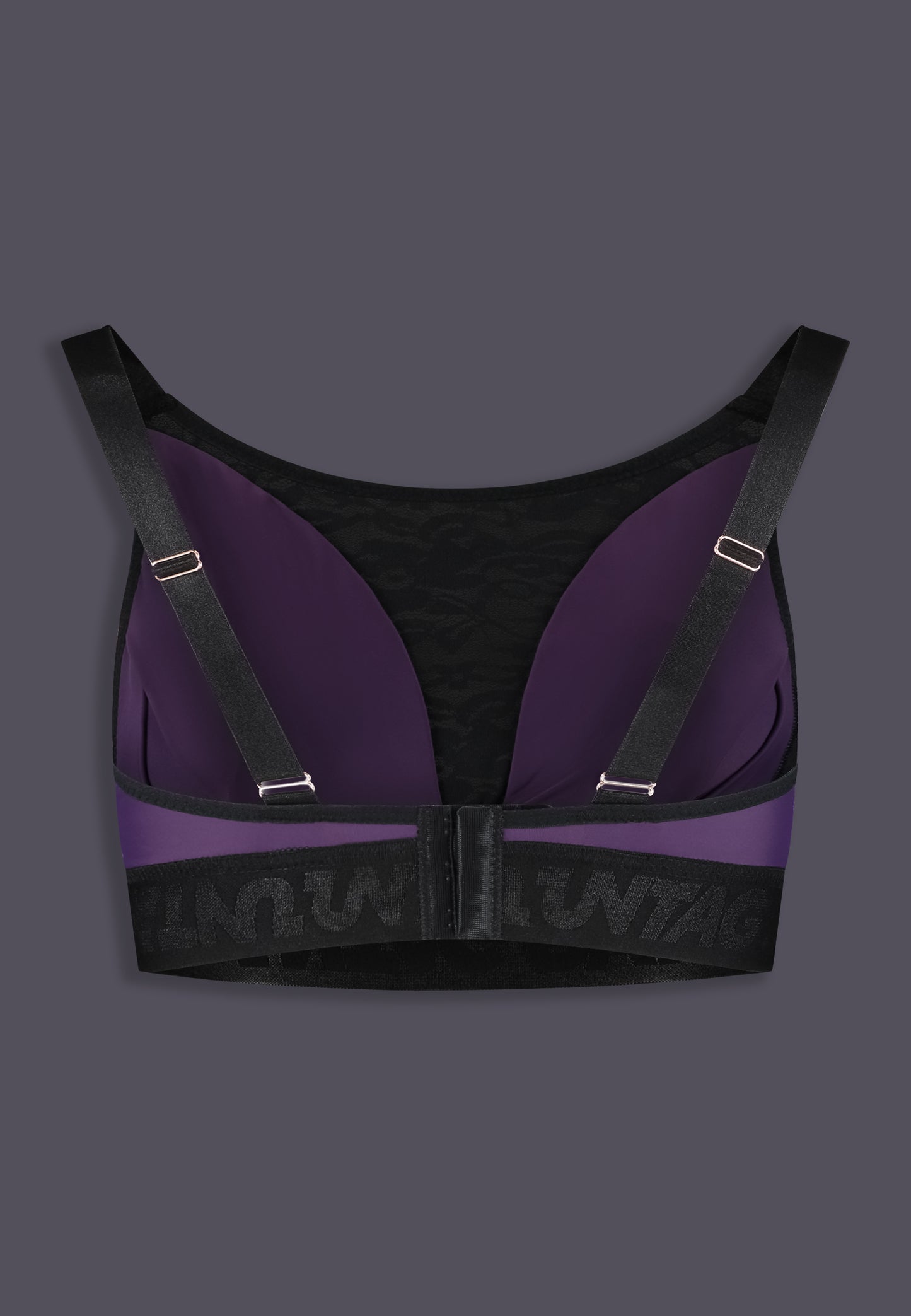 UNTAG mtf trans femme bralette prosthetic boobs plum color back product