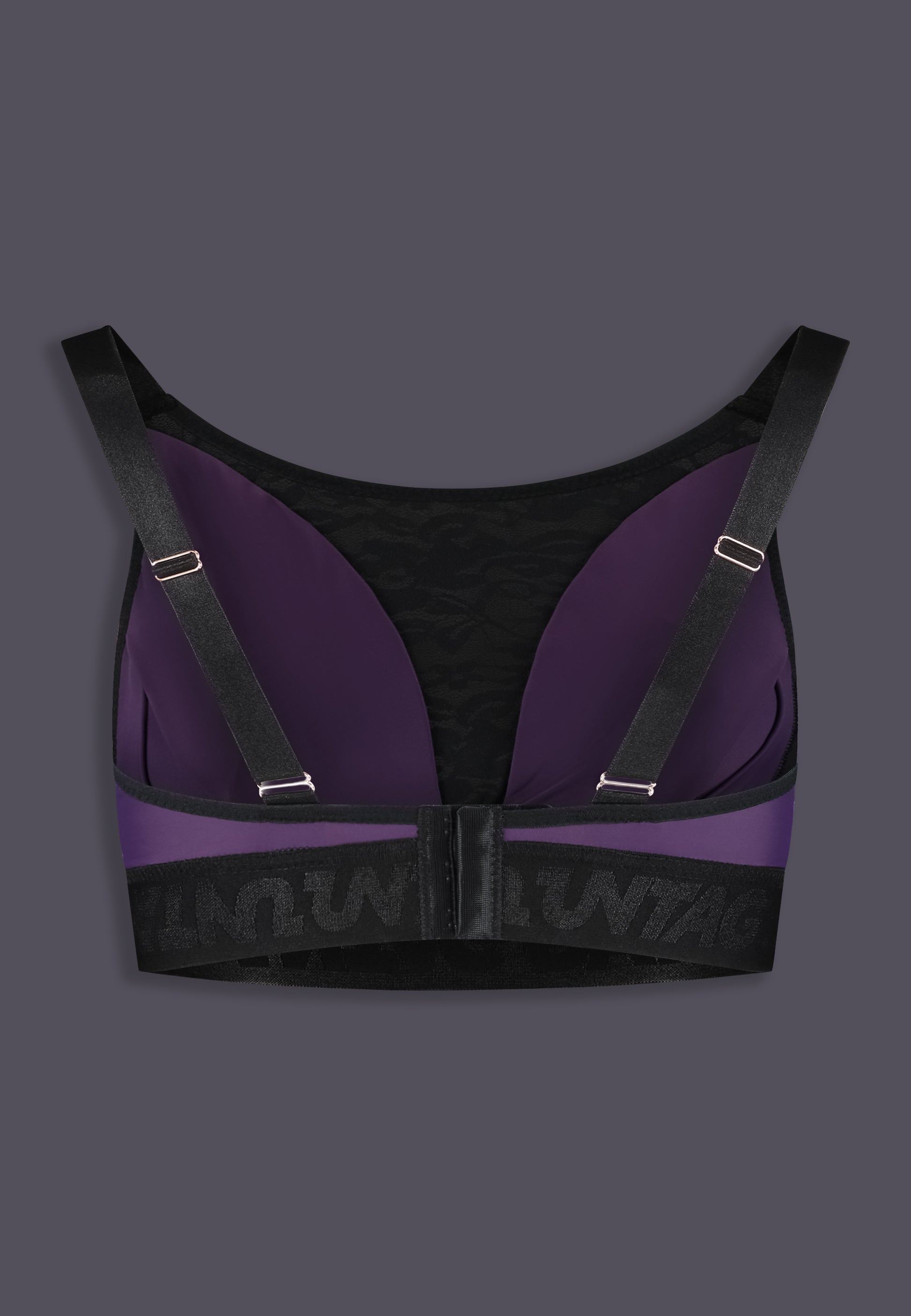 UNTAG mtf trans femme bralette prosthetic boobs plum color back product