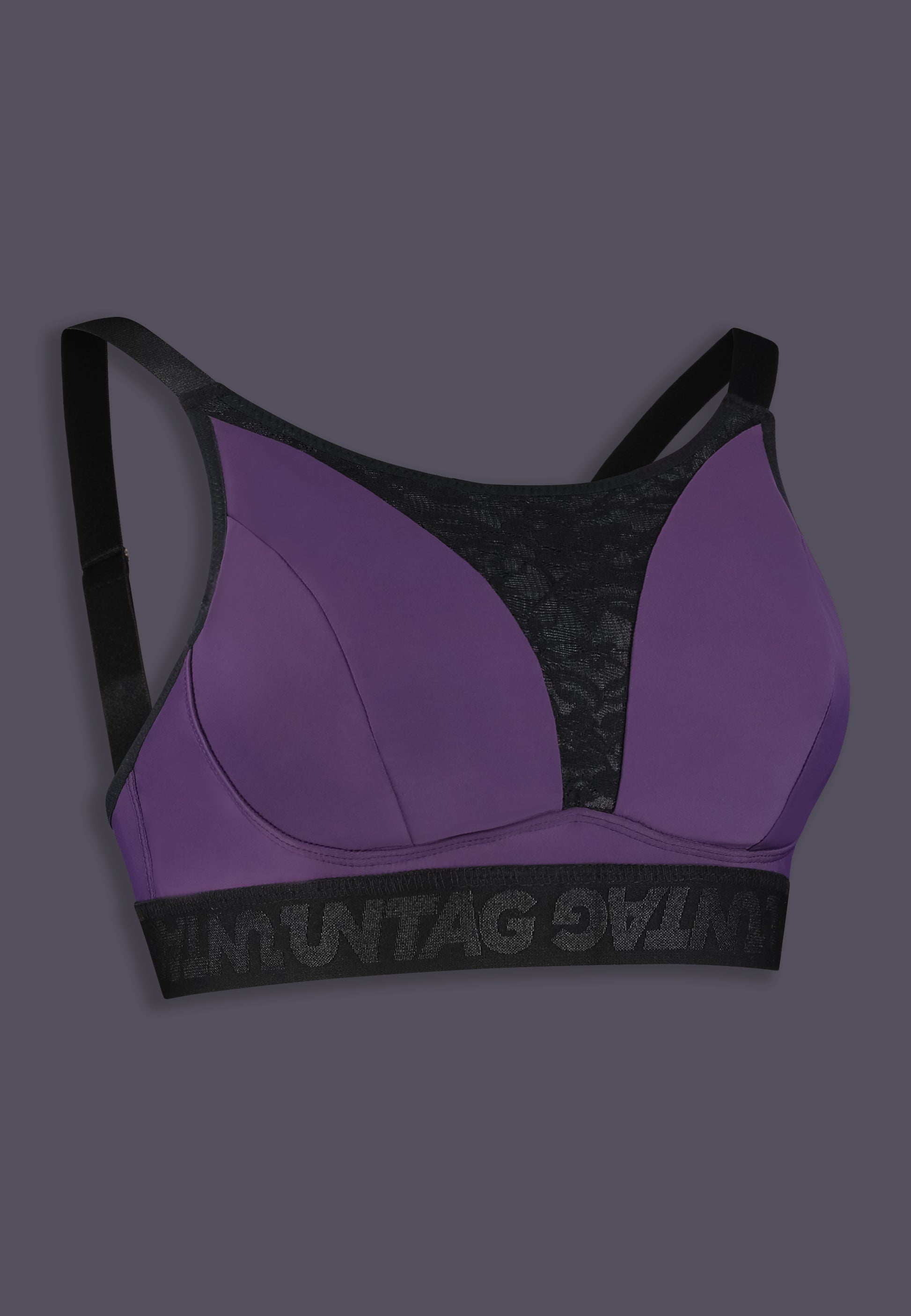 UNTAG mtf trans femme bralette prosthetic boobs plum color side product