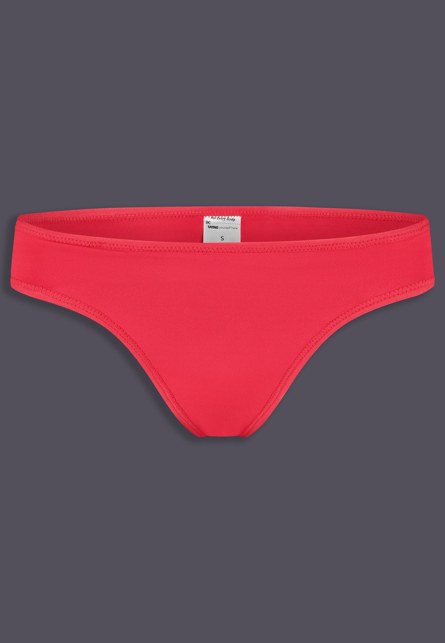 UNTAG MtF trans femme tucking underwear panties thong tanga red - product front