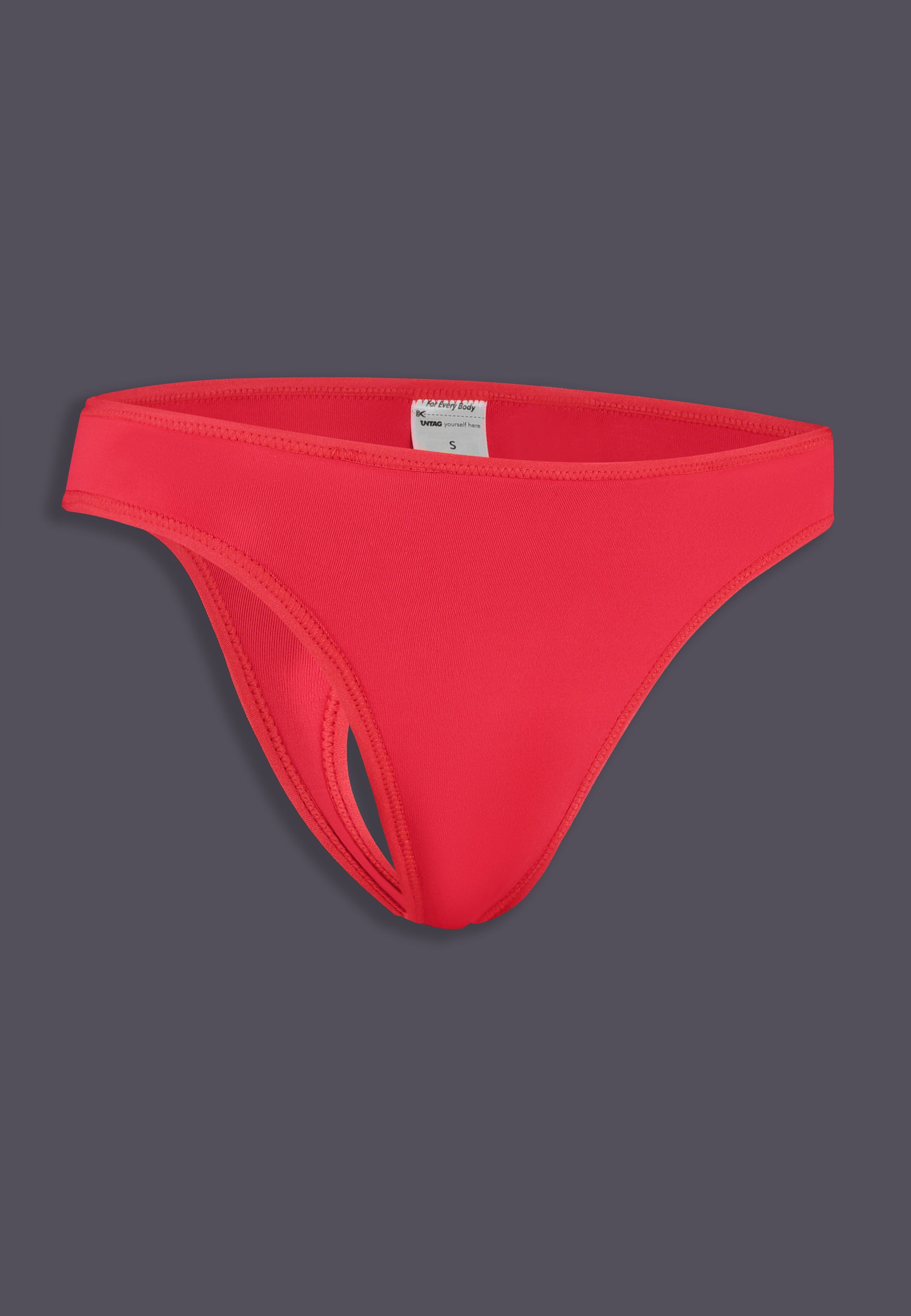 UNTAG MtF trans femme tucking underwear panties thong tanga red - product side