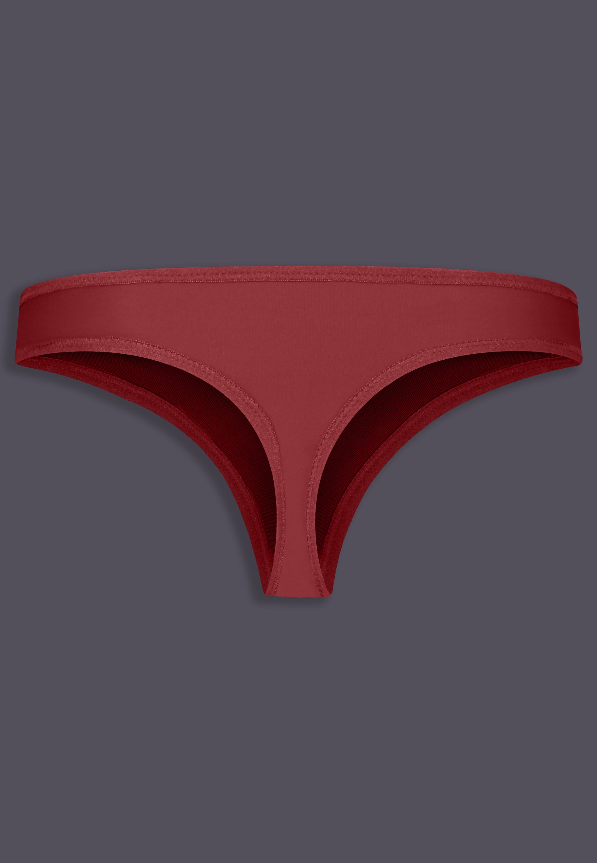 UNTAG MtF trans femme tucking thong extra strong burgundy red product back