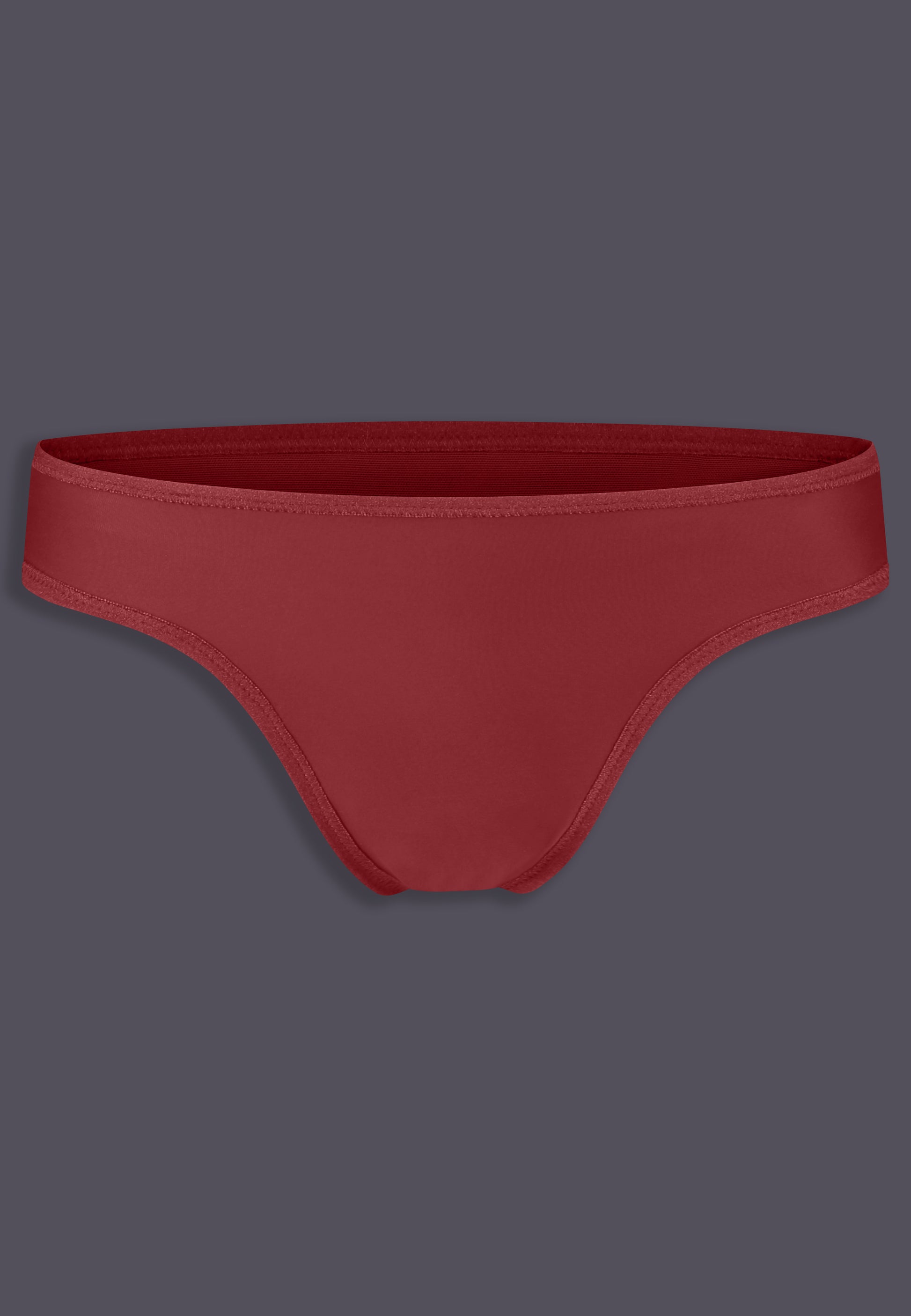 UNTAG MtF trans femme tucking thong extra strong burgundy red product front