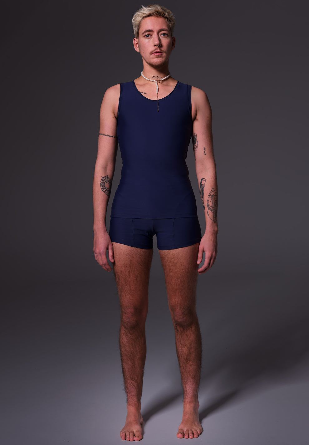 Built-in Singlet Binder dark blue | UNTAG | For every body