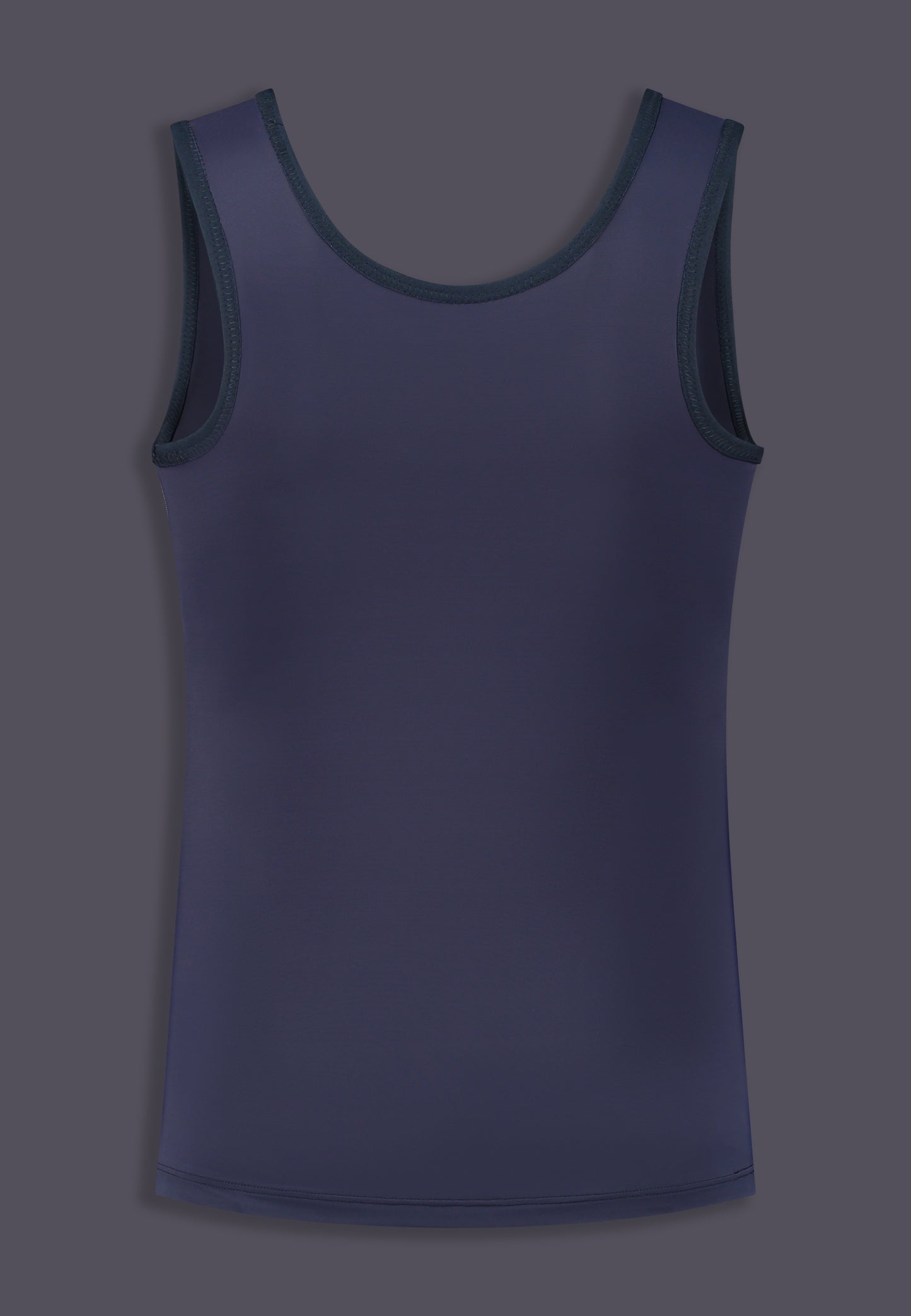 FtM trans fitted swimming built-in chest binder dark blue queer back product