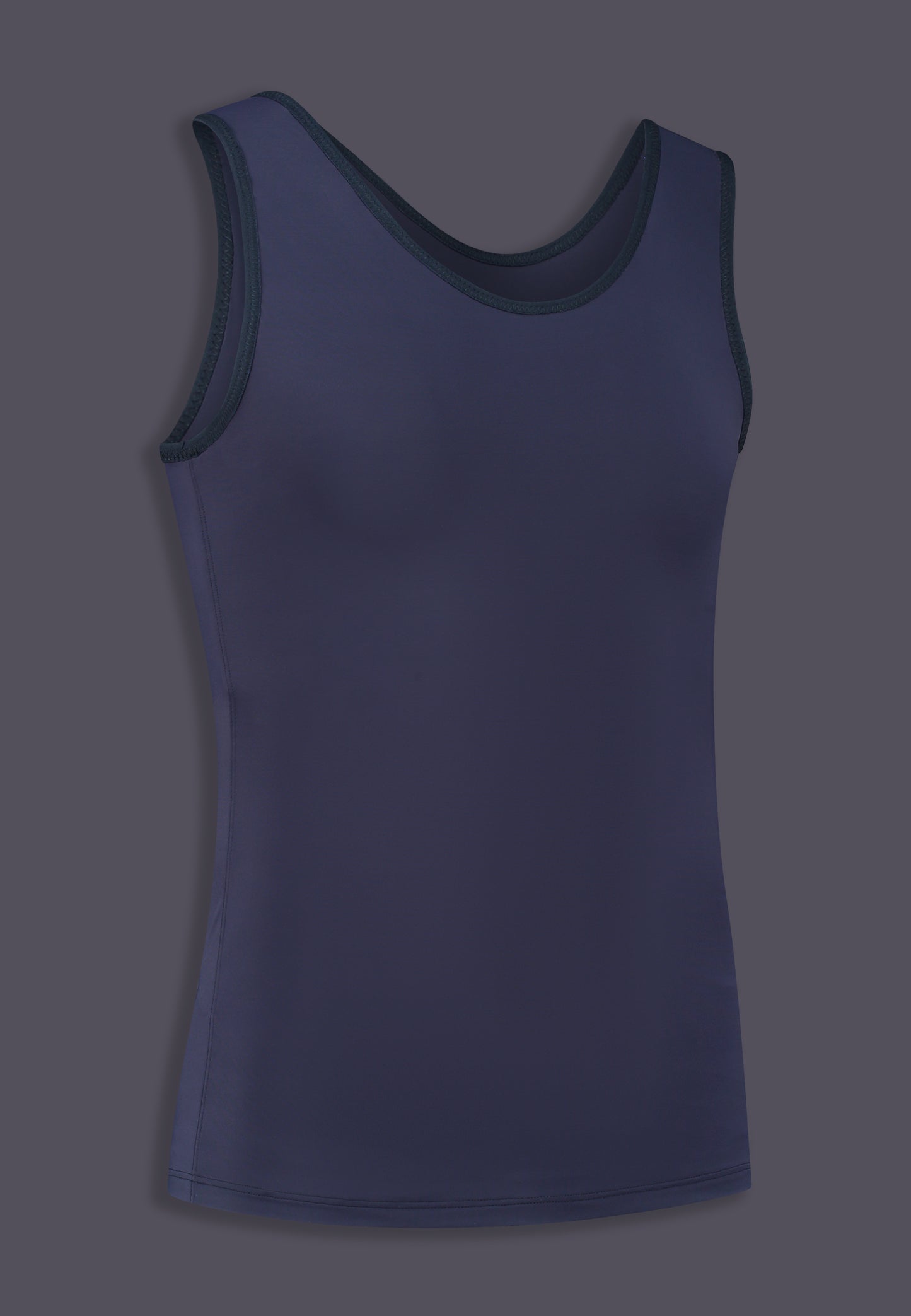 FtM trans fitted swimming built-in chest binder dark blue queer side product
