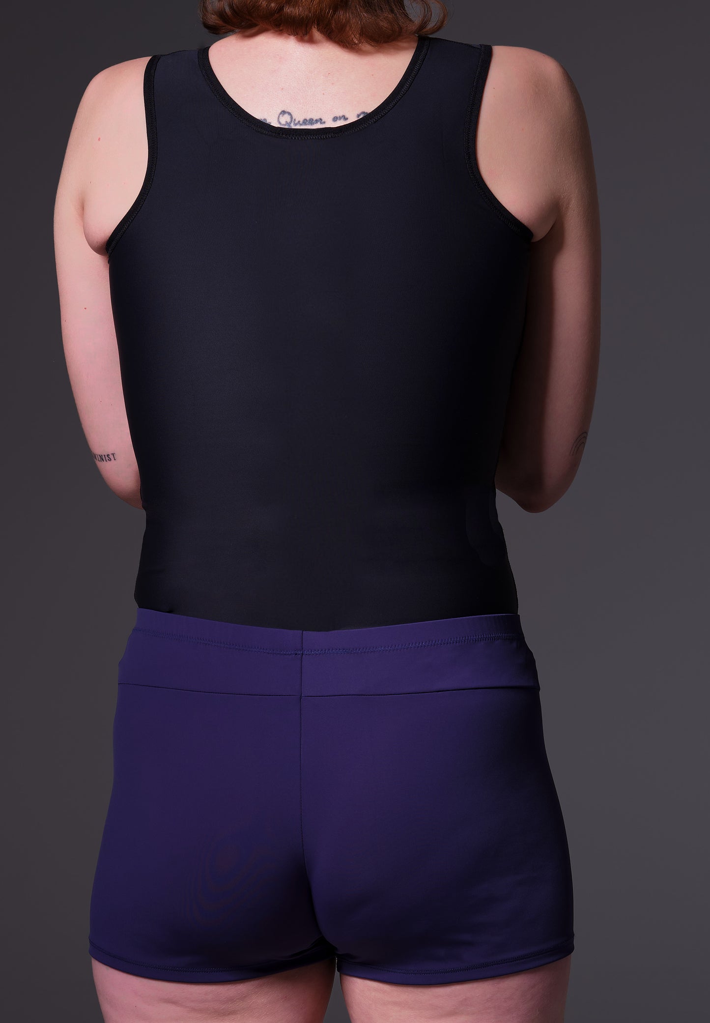 Swimtop Binder seen from the back