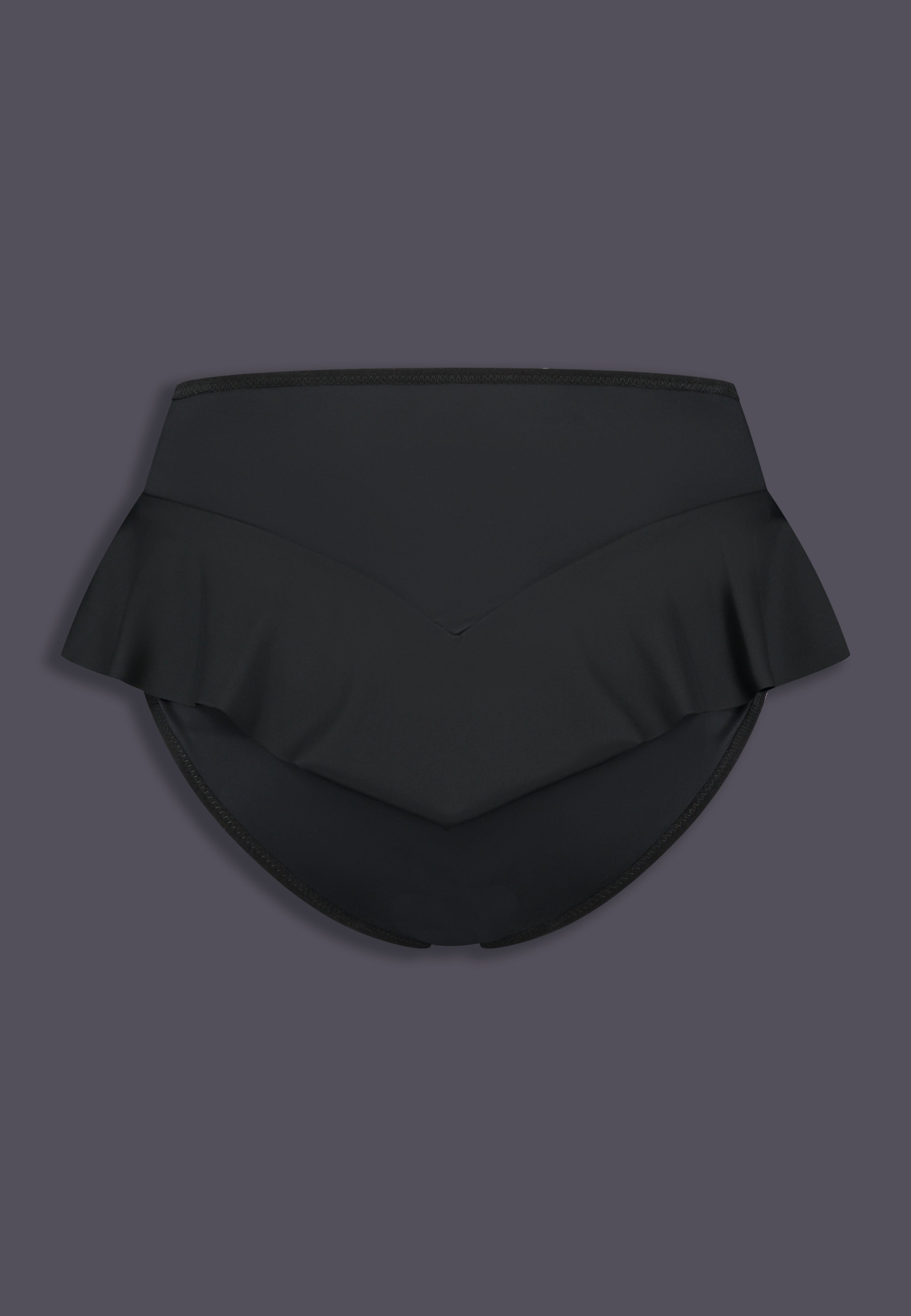 Black ruffle bikini bottoms online