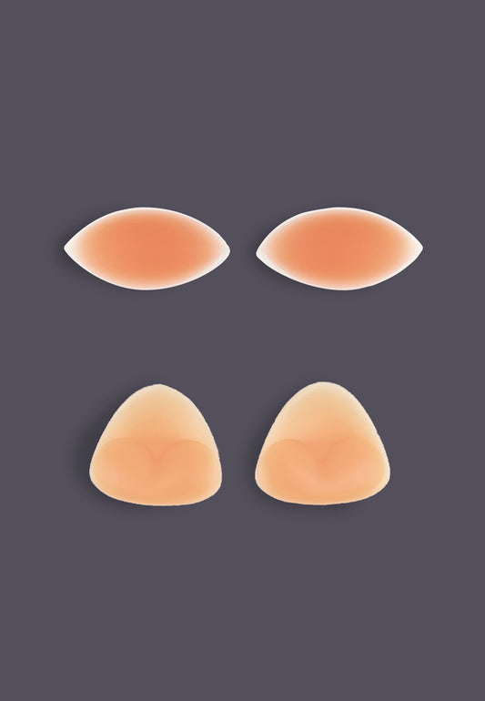 The Silicone Breastpads in oval shape and the beige ones.